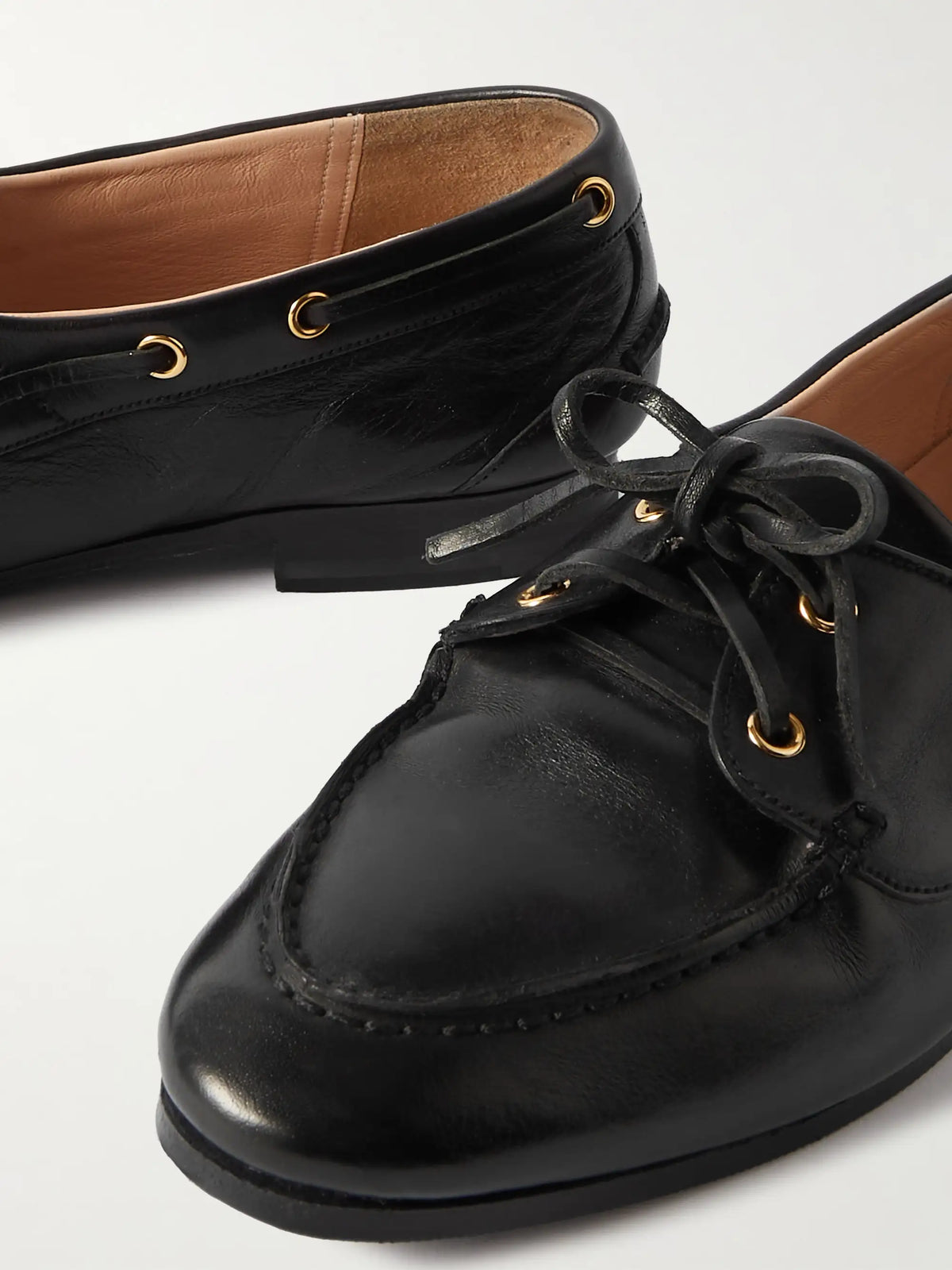 Pathy Leather Boat Shoes