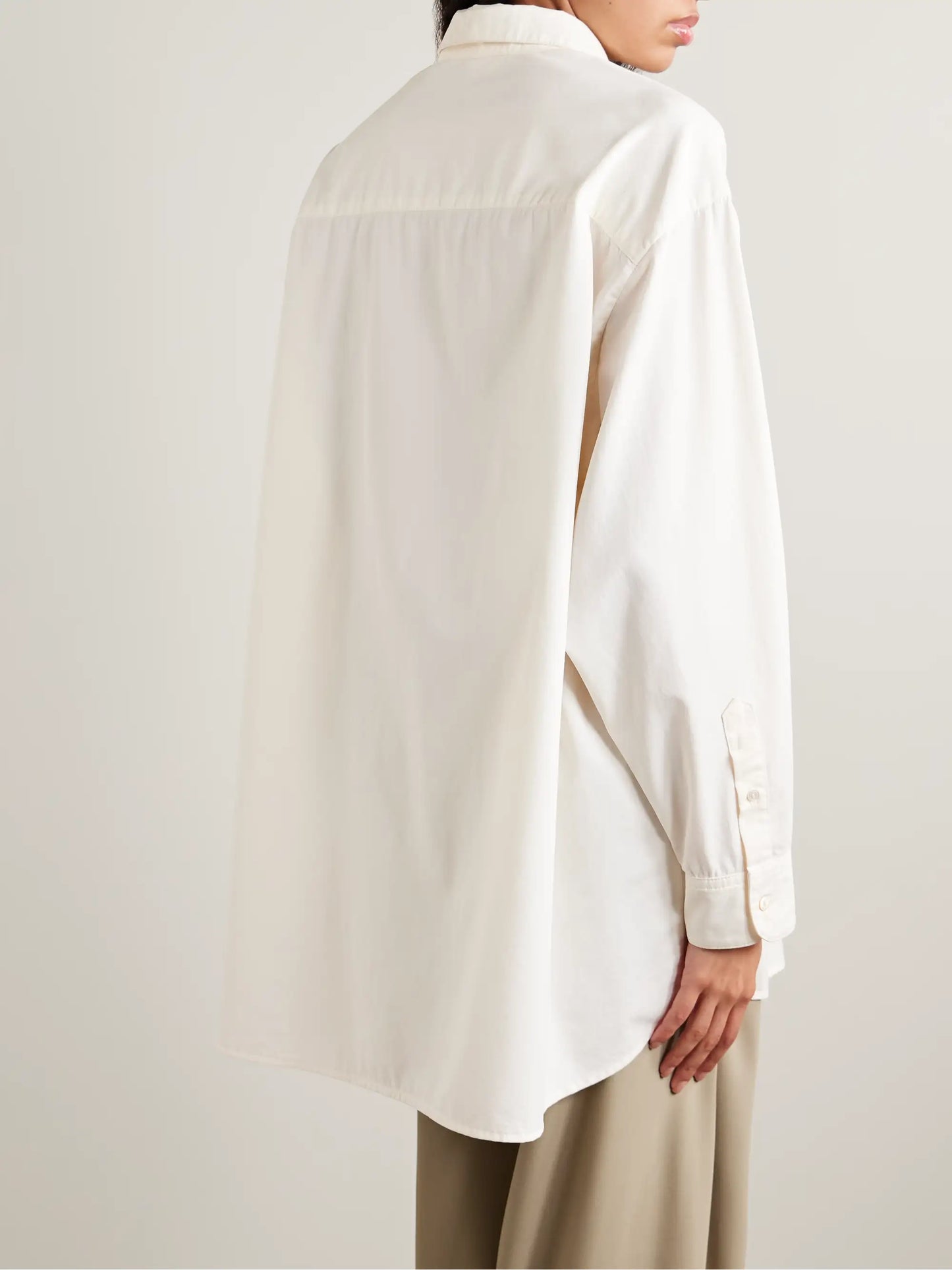 Luka Oversized Cotton And Cashmere-blend Twill Shirt