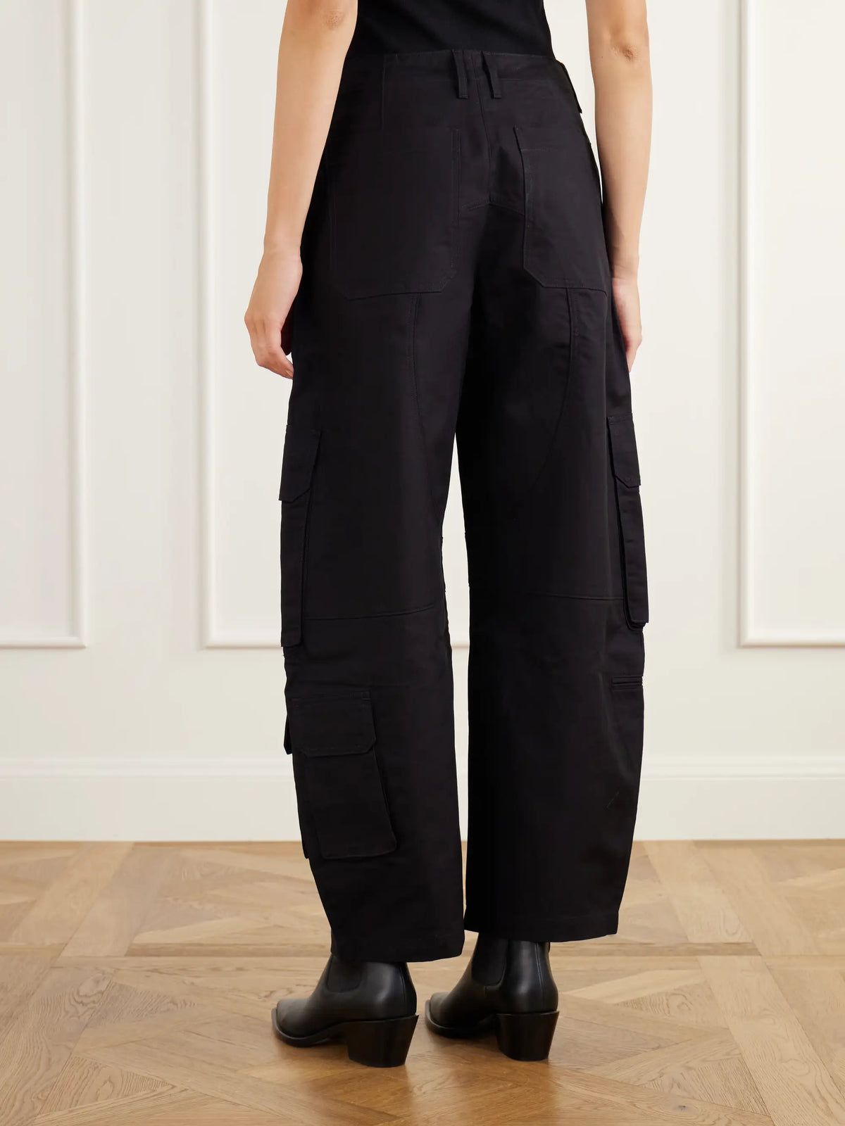 AGOLDE Ambika Utility Cotton-sateen Barrel-leg Pants