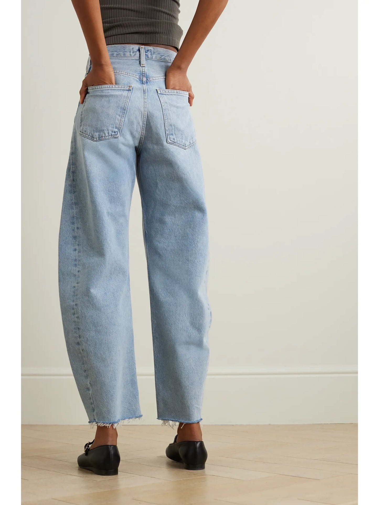 Luna High-rise Tapered Organic Jeans
