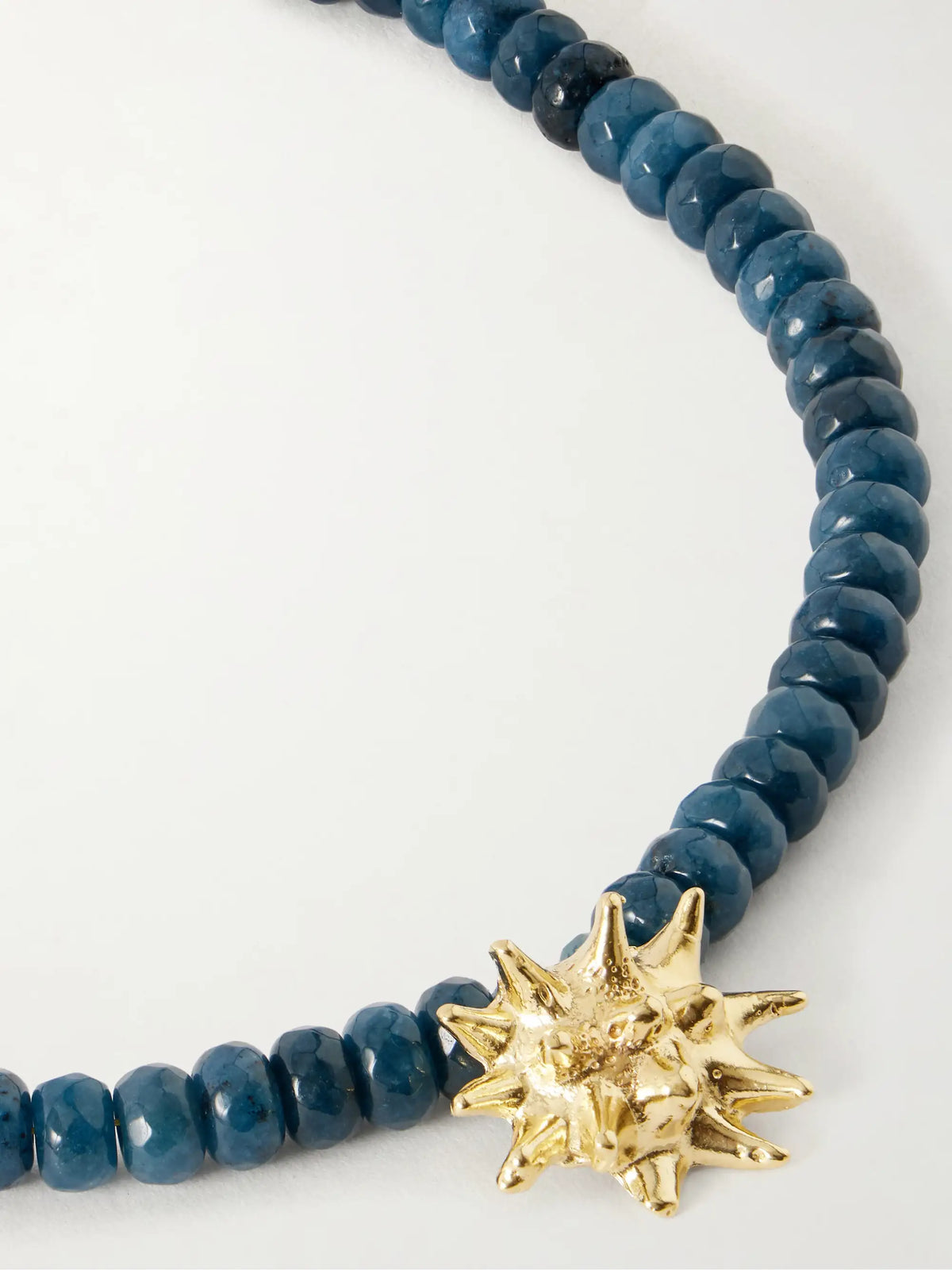 Sea Urchin Gold-plated Jade Necklace