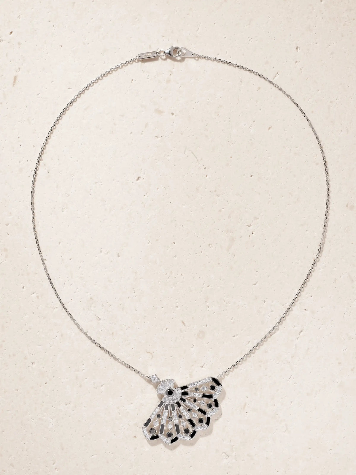 Fanfare Symphony 18-karat White Gold, Diamond And Spinel Necklace