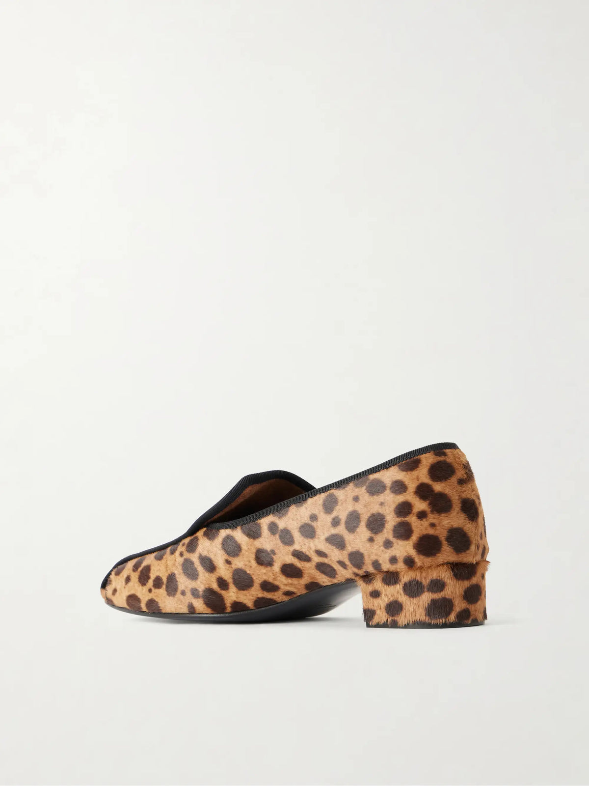 Showtime 30 Leopard-print Pony Hair Loafers