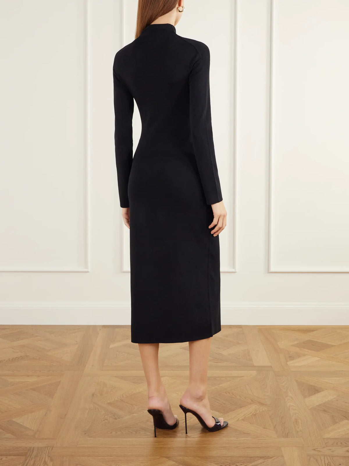 Cult Gaia Vera Embellished Gathered Jersey Midi Dress