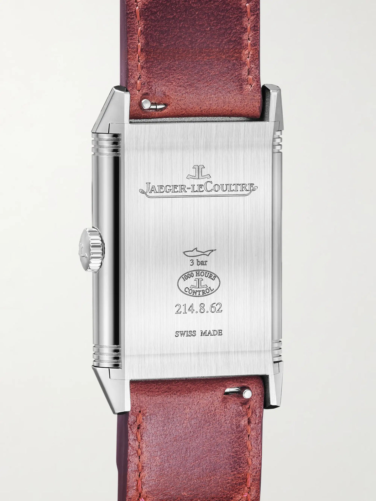 Reverso Classic Singapore Limited Edition Hand-wound 45.6mm Stainless Steel And Leather Watch