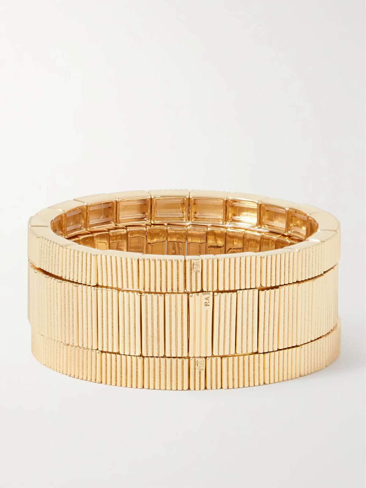 The Florentine Set Of Three Gold-tone Bracelets
