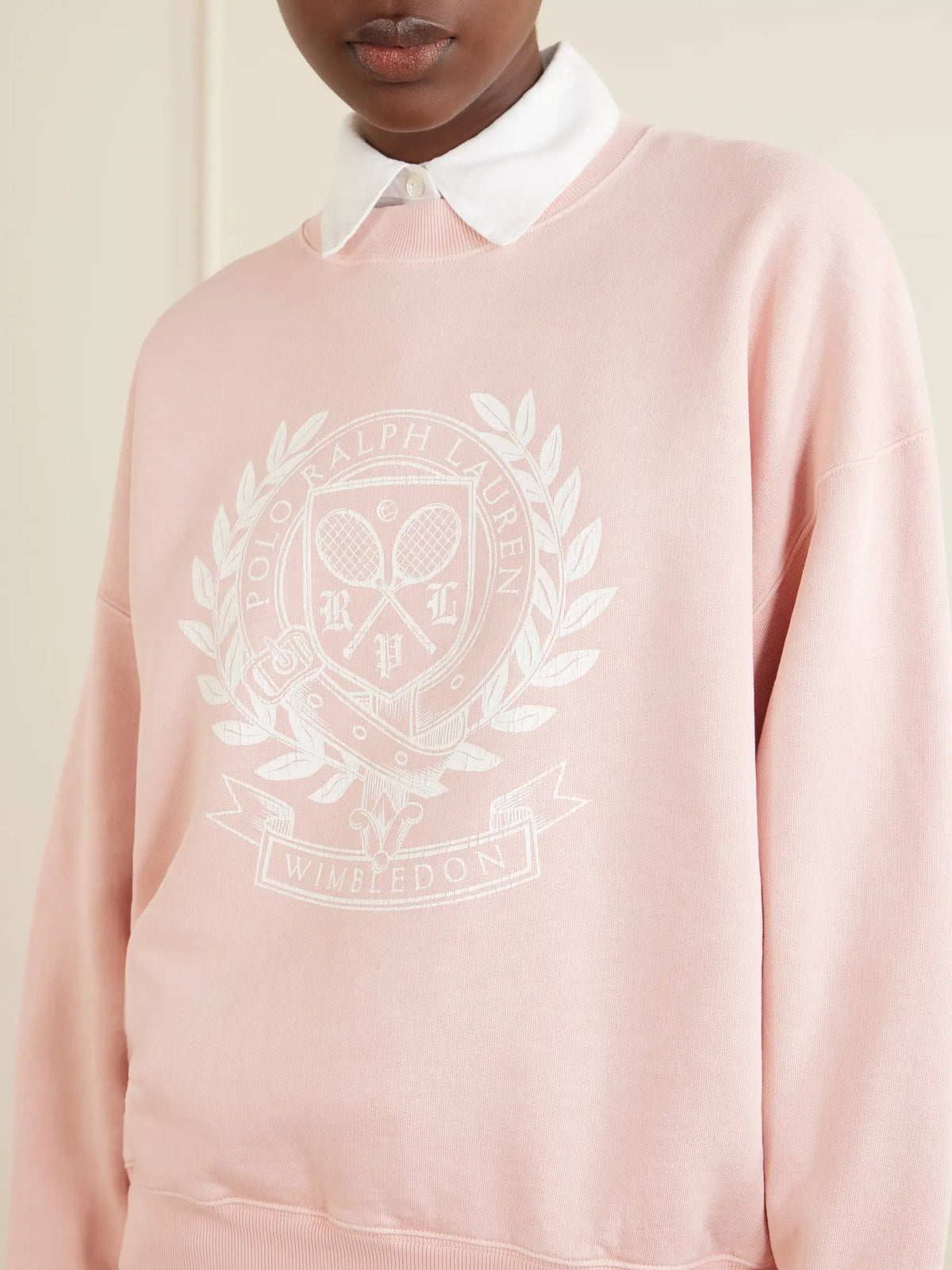 + Wimbledon Logo-printed Cotton-blend Jersey Sweatshirt