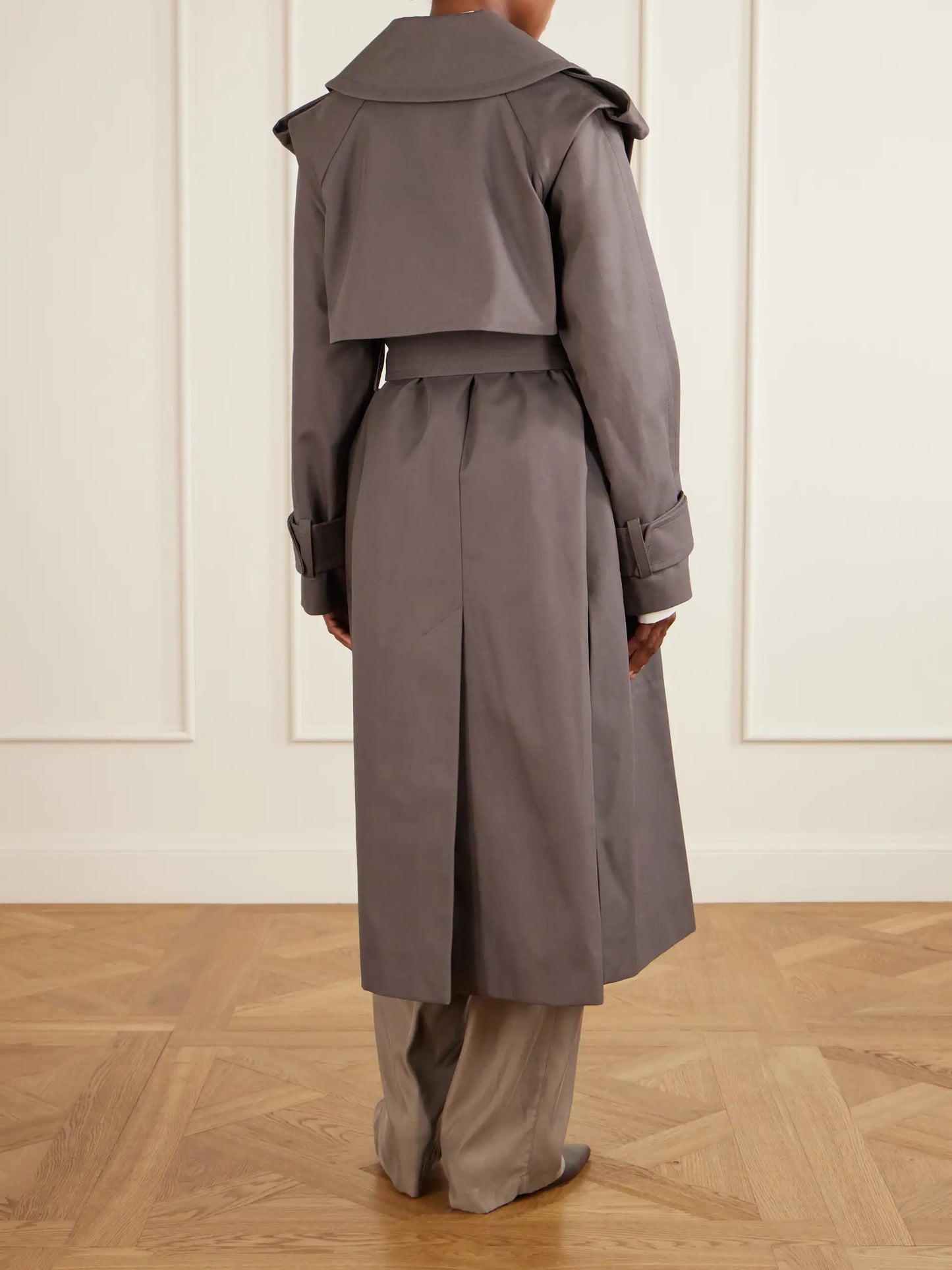 Philippa Belted Cotton Trench Coat