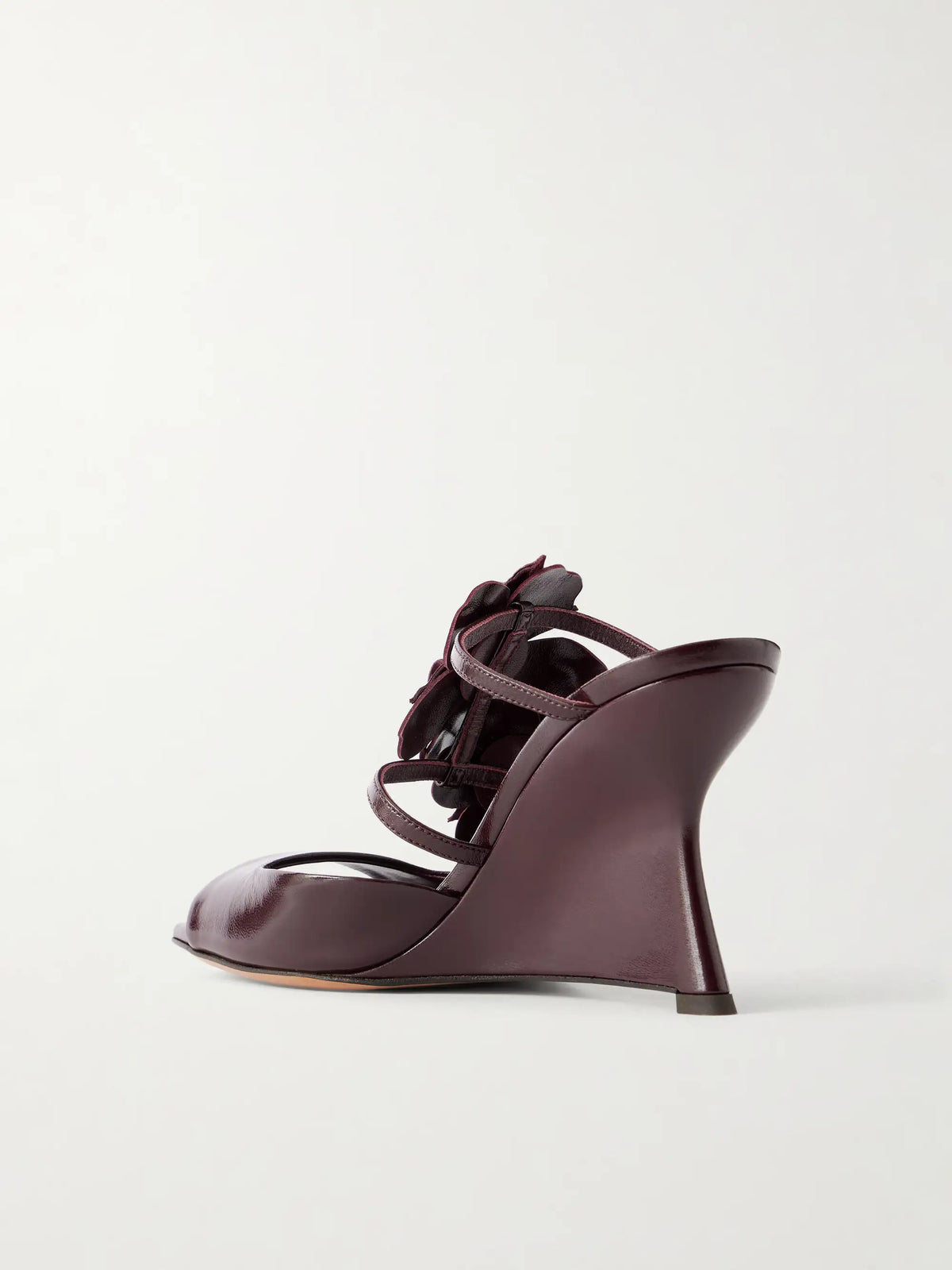 Zimmermann Belara 85 Embellished Sued Wedge Sandals