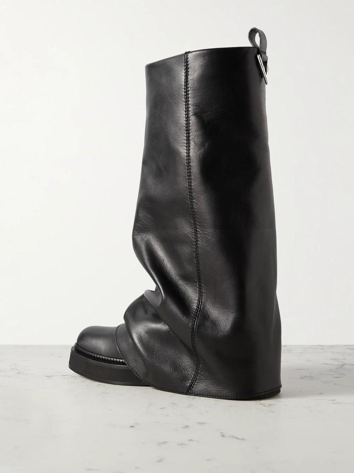 Robin Layered Leather Knee Boots