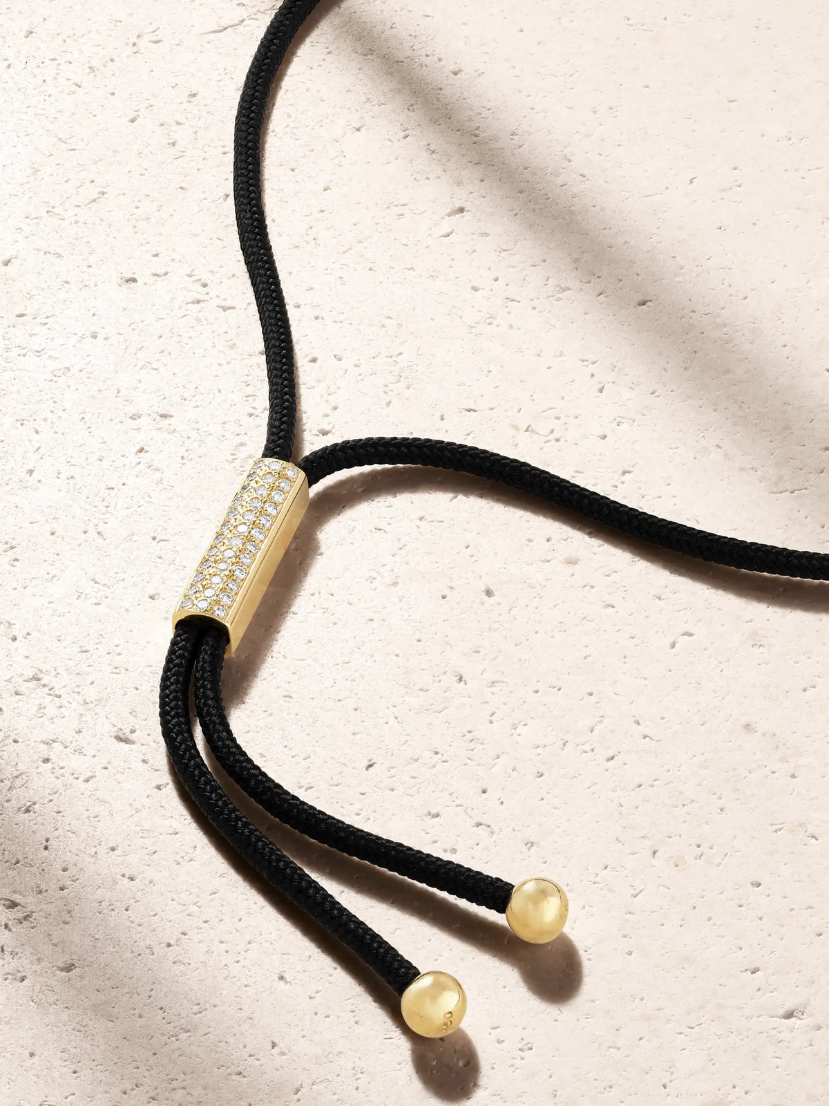 Ileana Makri Heart Of Gaia 18-karat Gold Tourmaline, Diamond And Cord Necklace