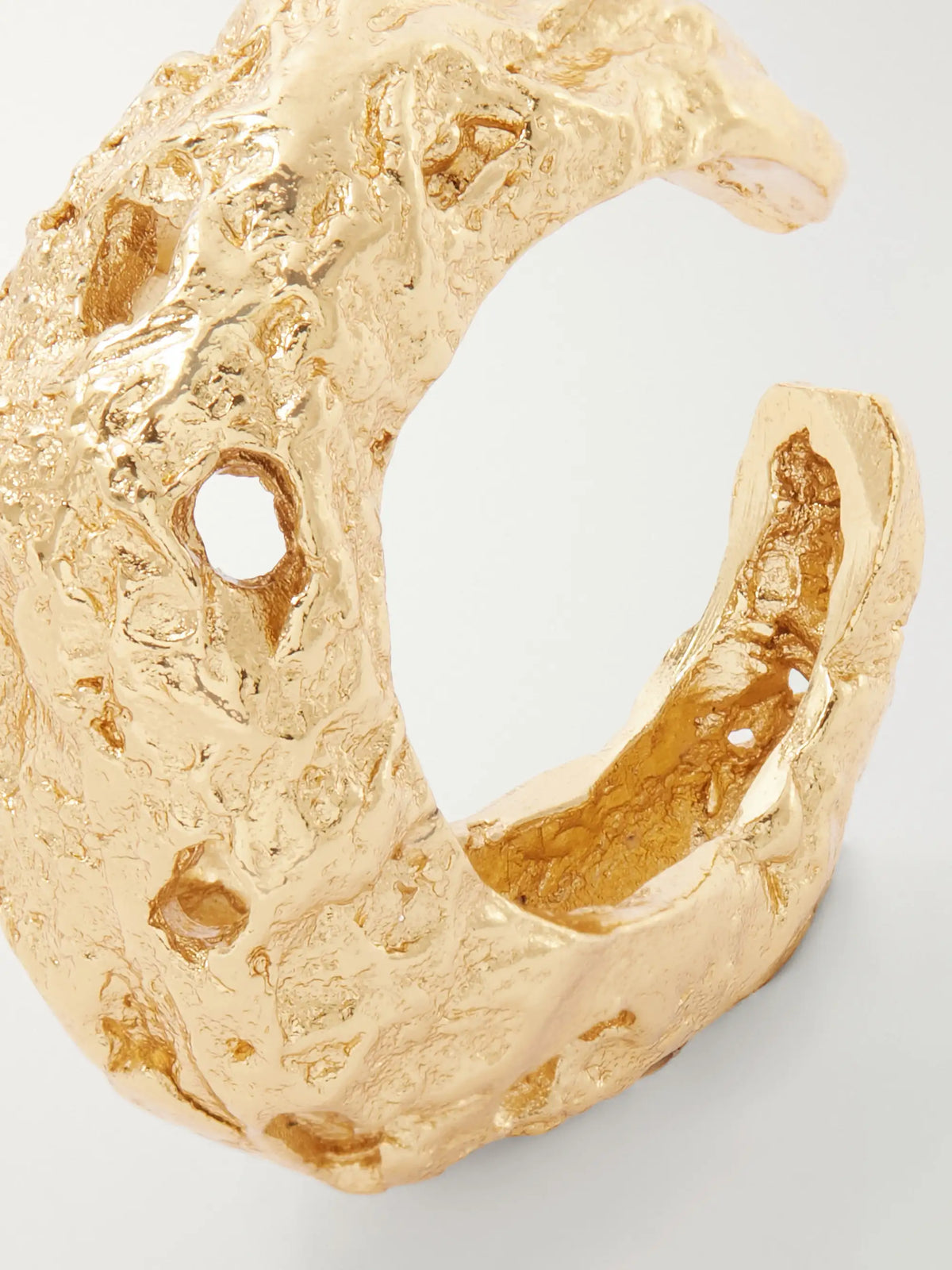 Paola Sighinolfi Galia Textured Gold-plated Ring