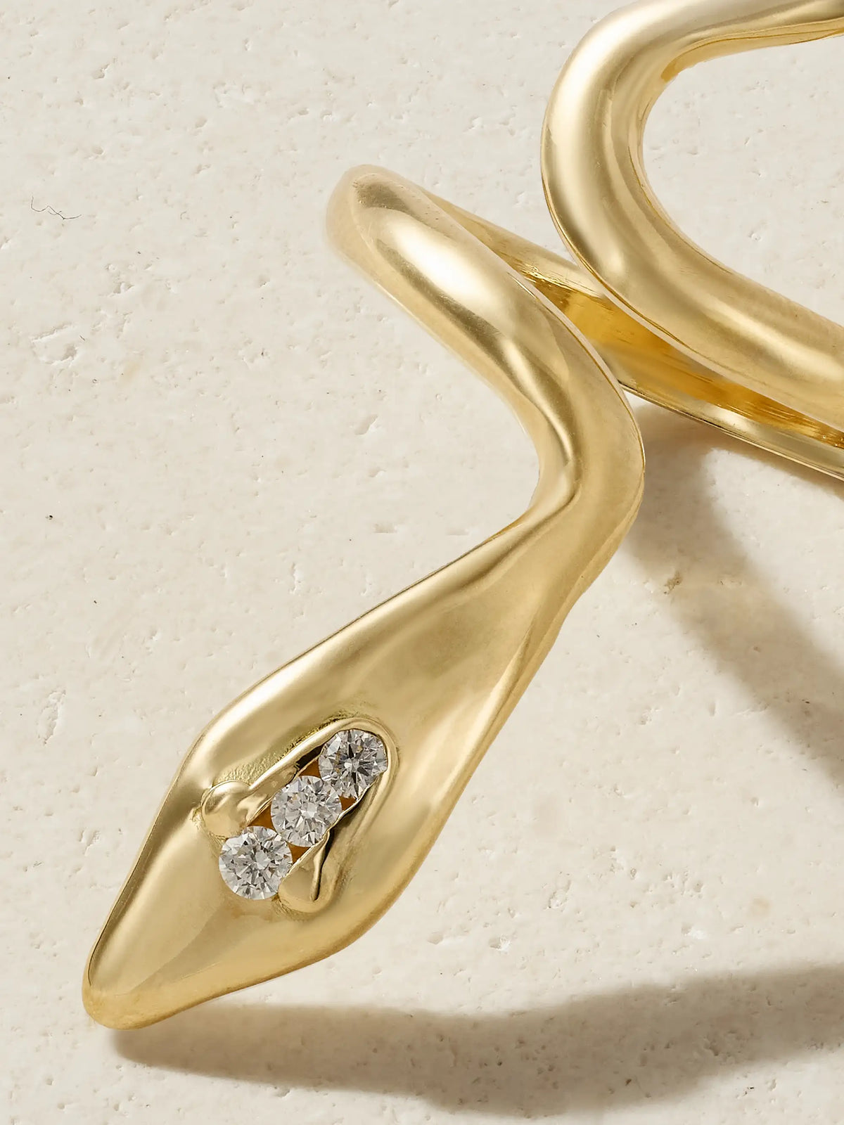 Cobra 18-karat Gold Diamond Ring