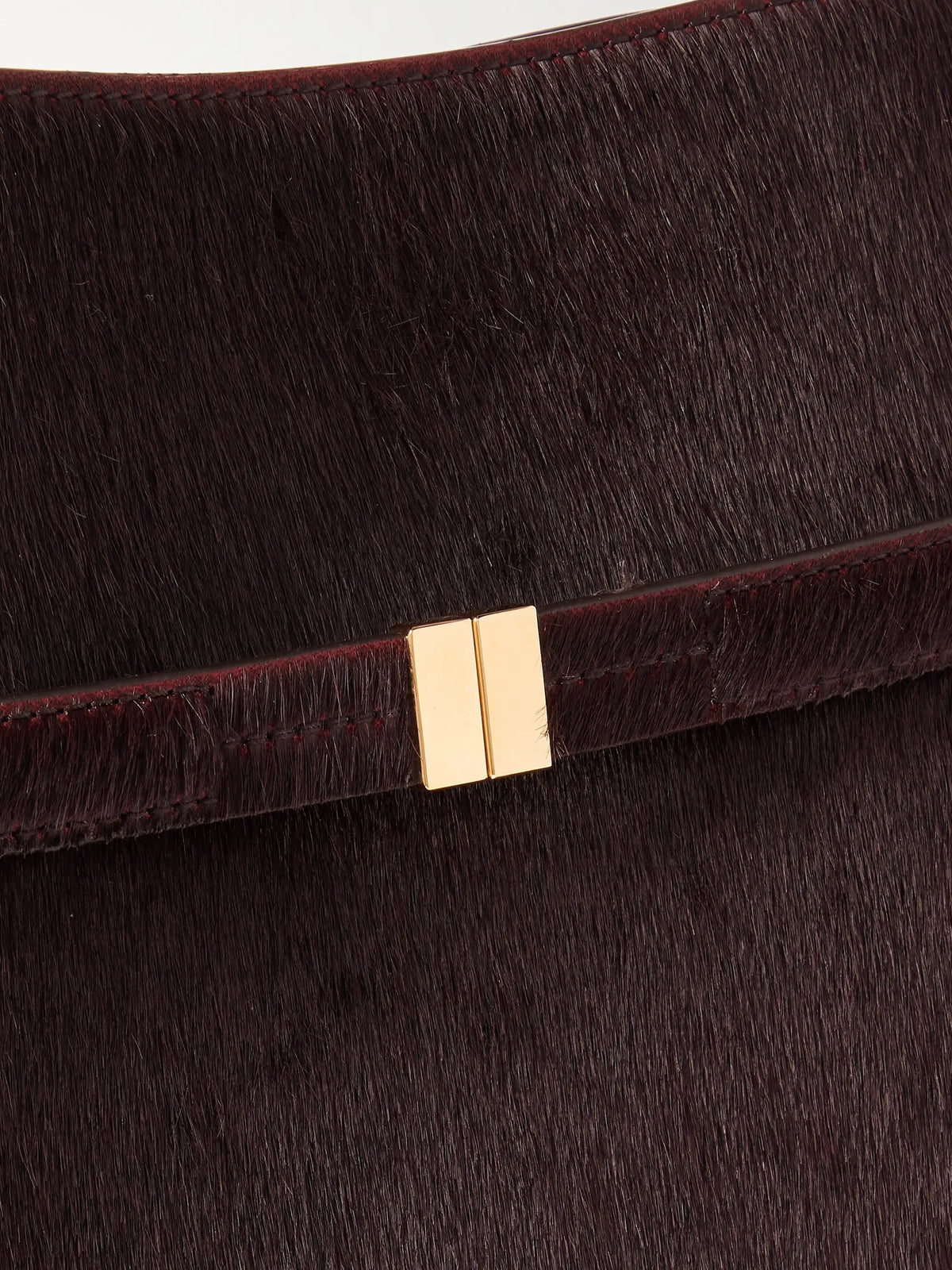 Belted Pony Hair Tote