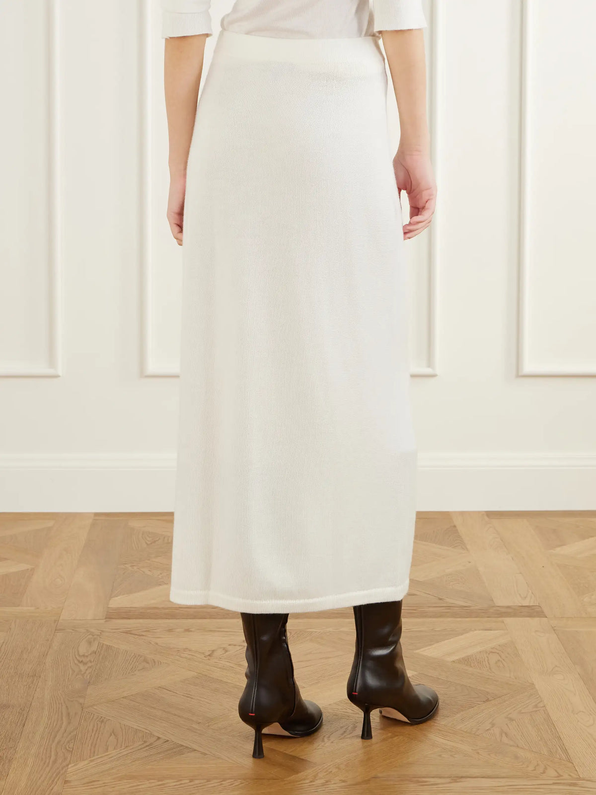 THE PARK Daria Wool And Cashmere-blend Midi Skirt