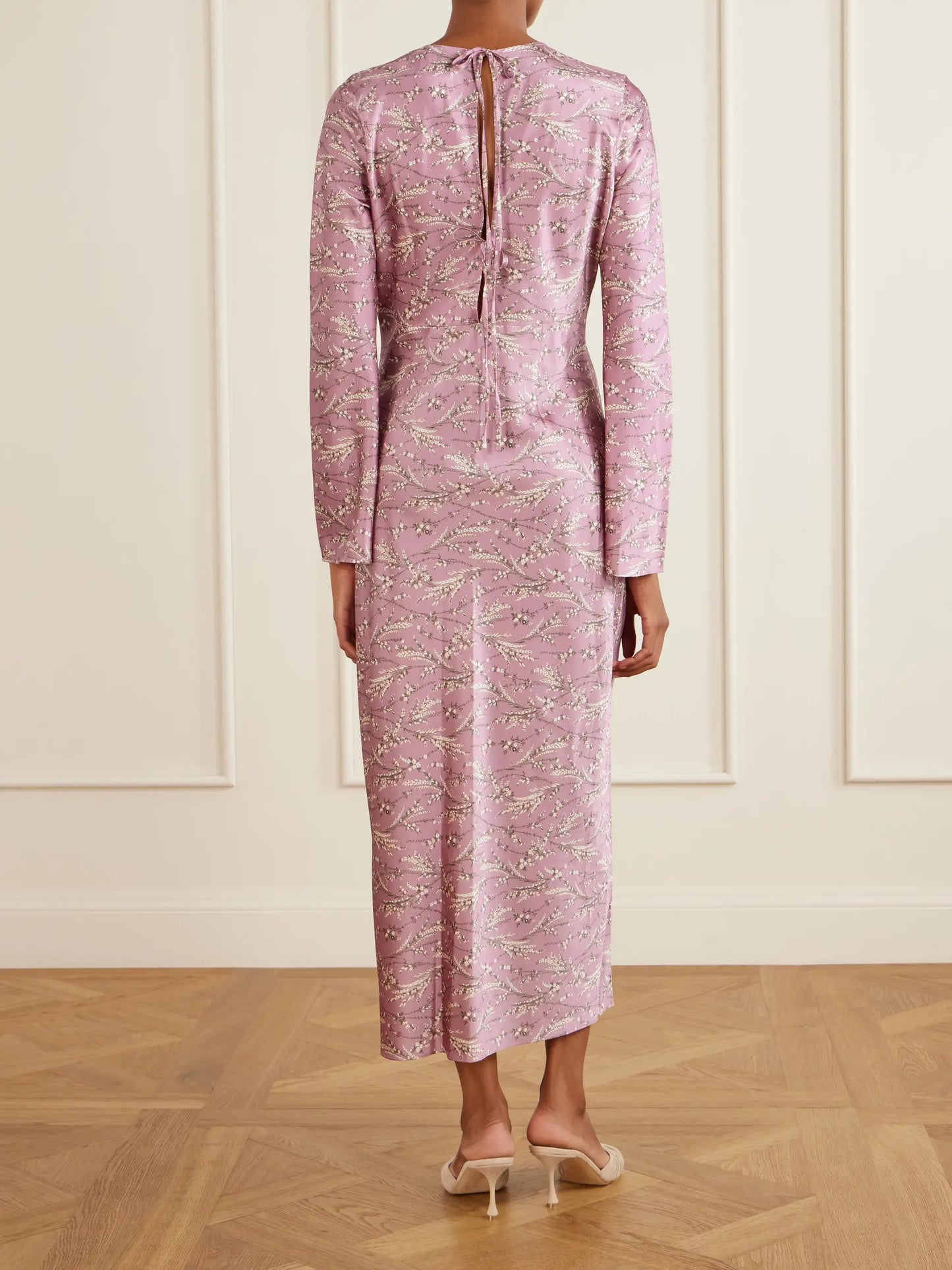 Gemma Floral-print Silk-blend Satin Maxi Dress