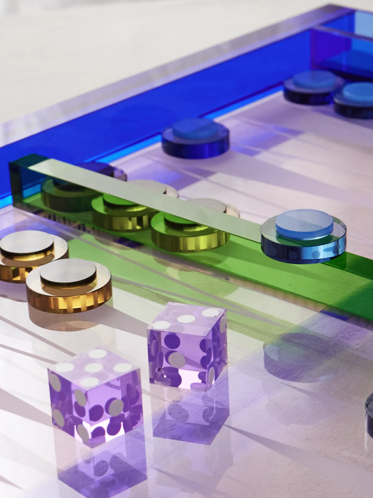 Crystal Backgammon Set