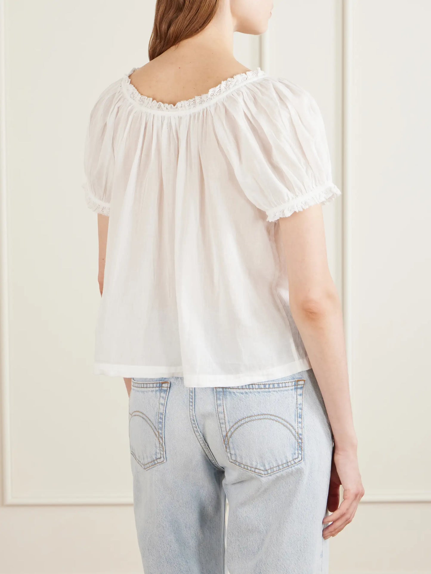 Frederica Organic Cotton-voile Blouse