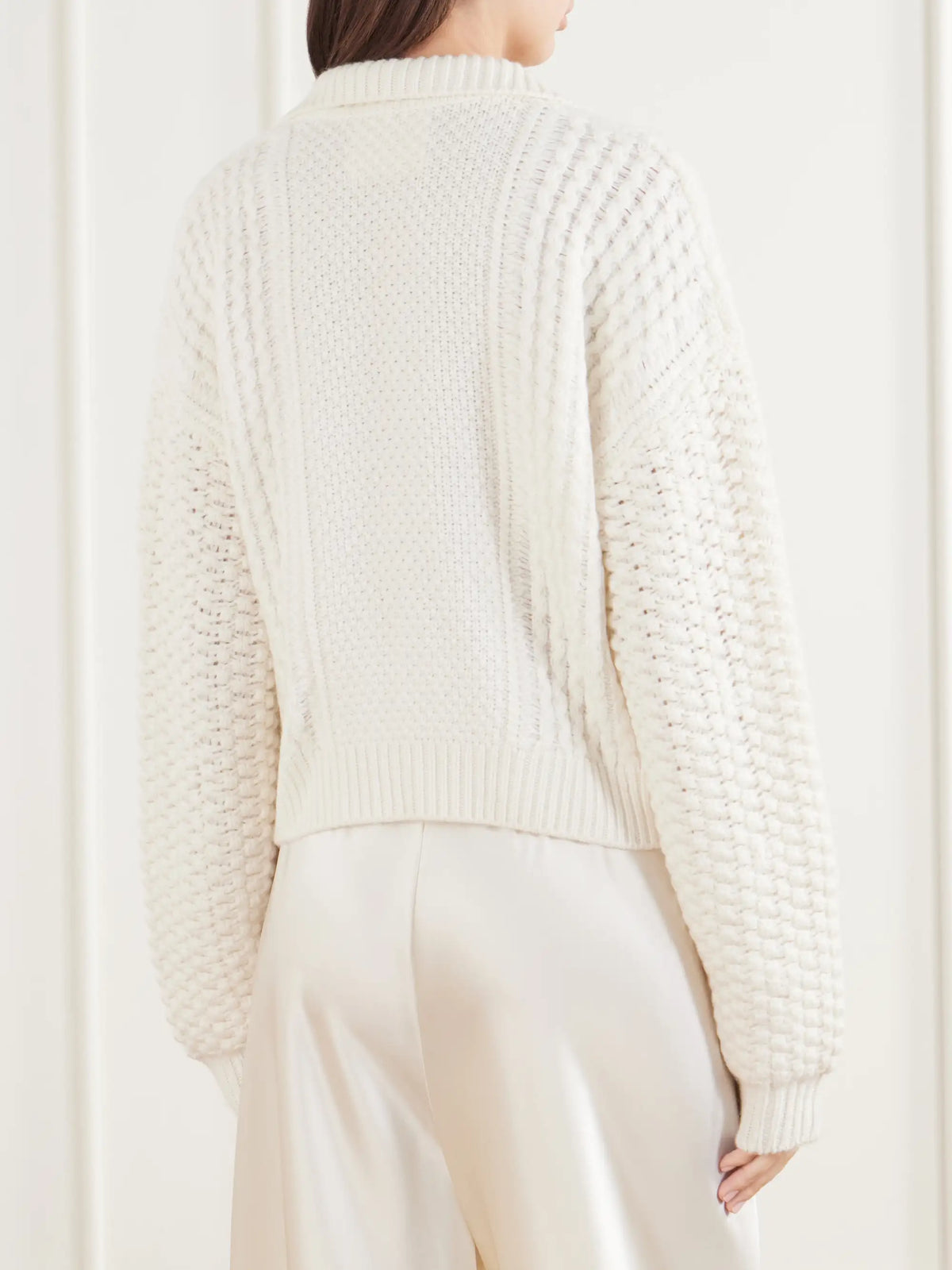 LISA YANG Becs Cable-knit Cashmere Cardigan