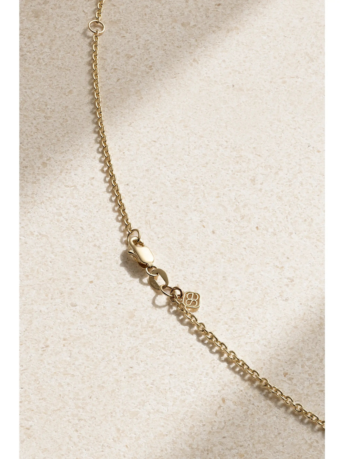 Large Marquis Eye And Rose 14-karat Gold Diamond Necklace
