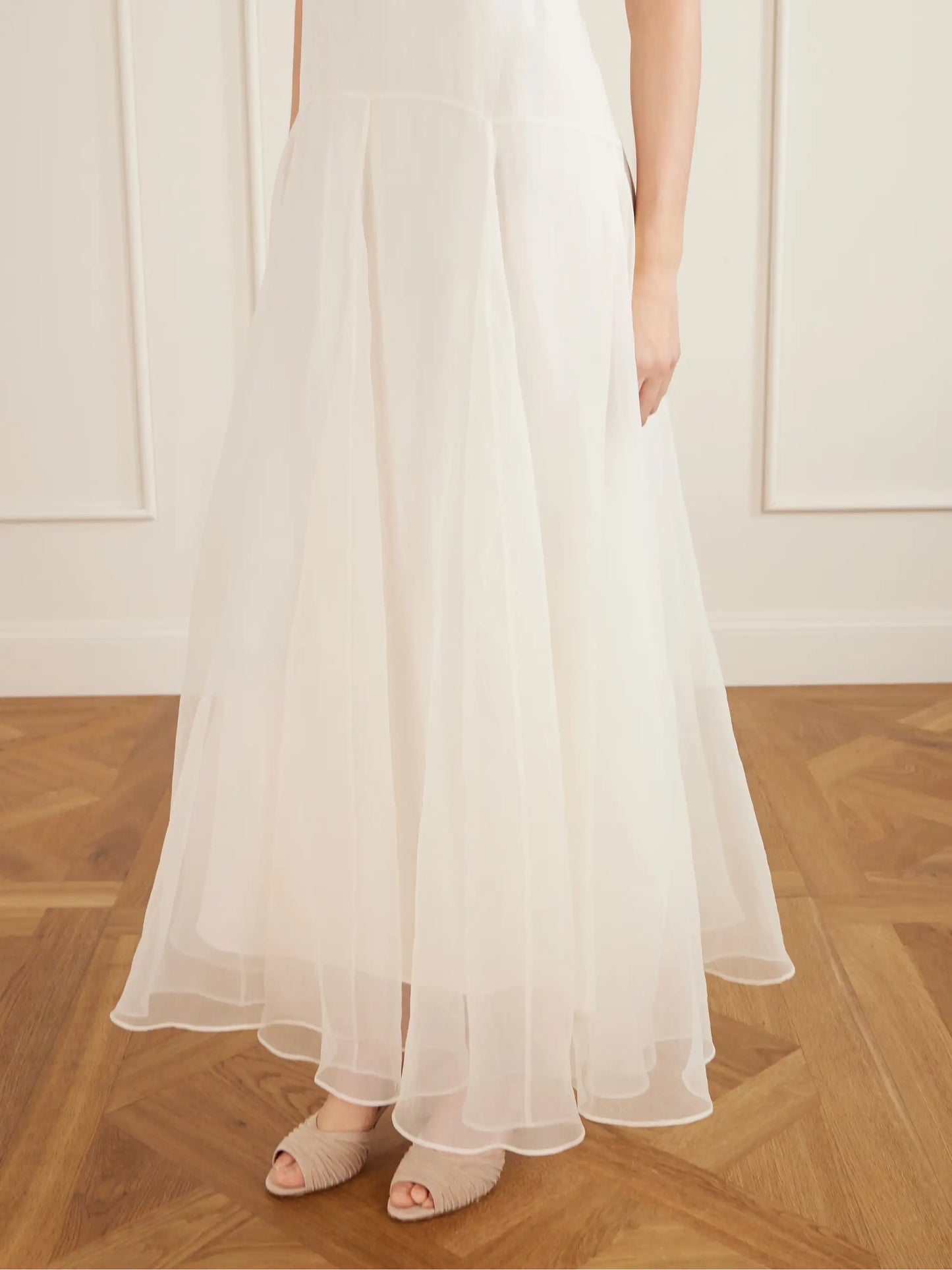 Halterneck Silk Maxi Dress
