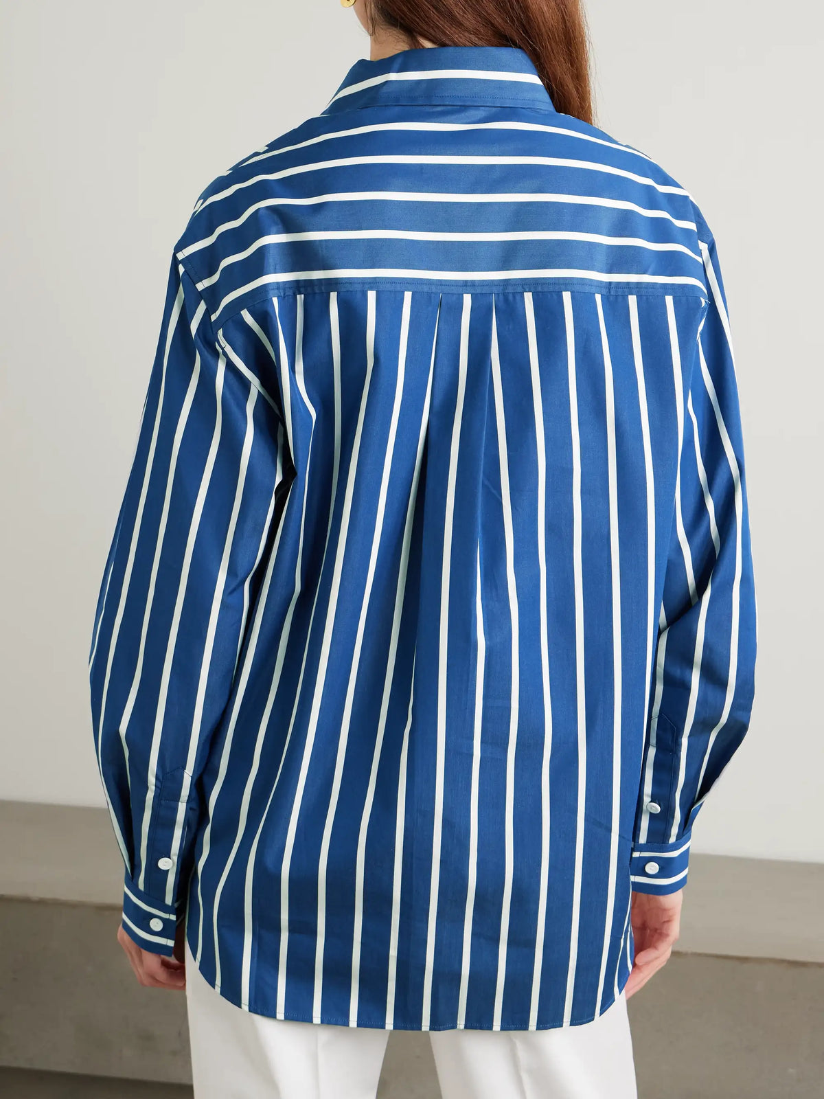 Matteau Striped Cotton-poplin Shirt