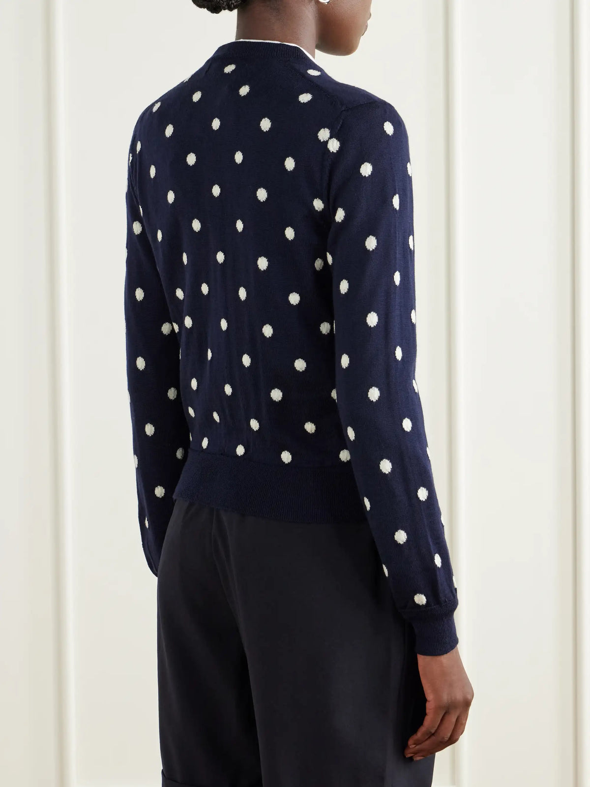 Comme des Garçons GIRL Polka-dot Wool Cardigan