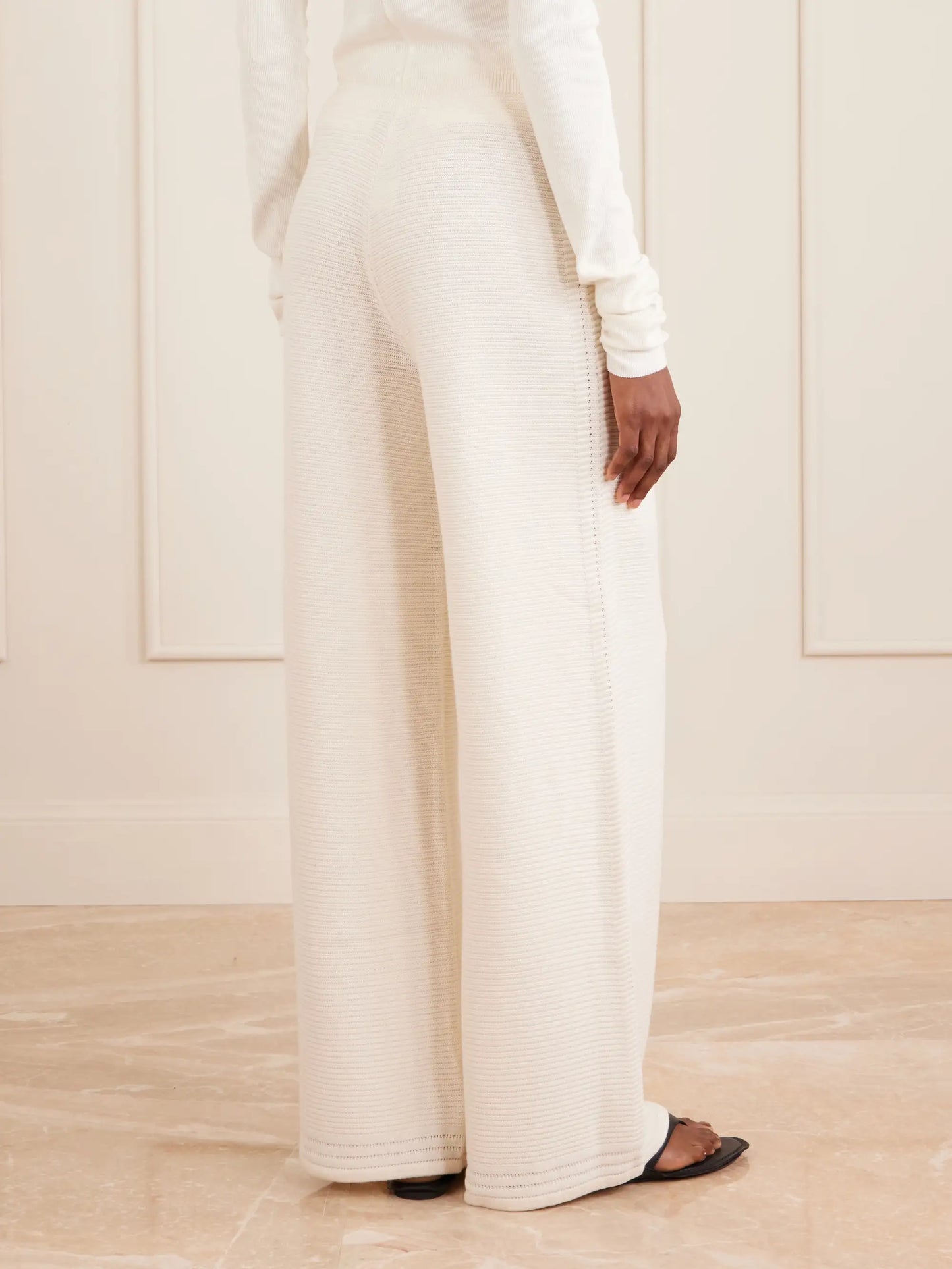 Babs Crocheted Cotton-blend Wide-leg Pants
