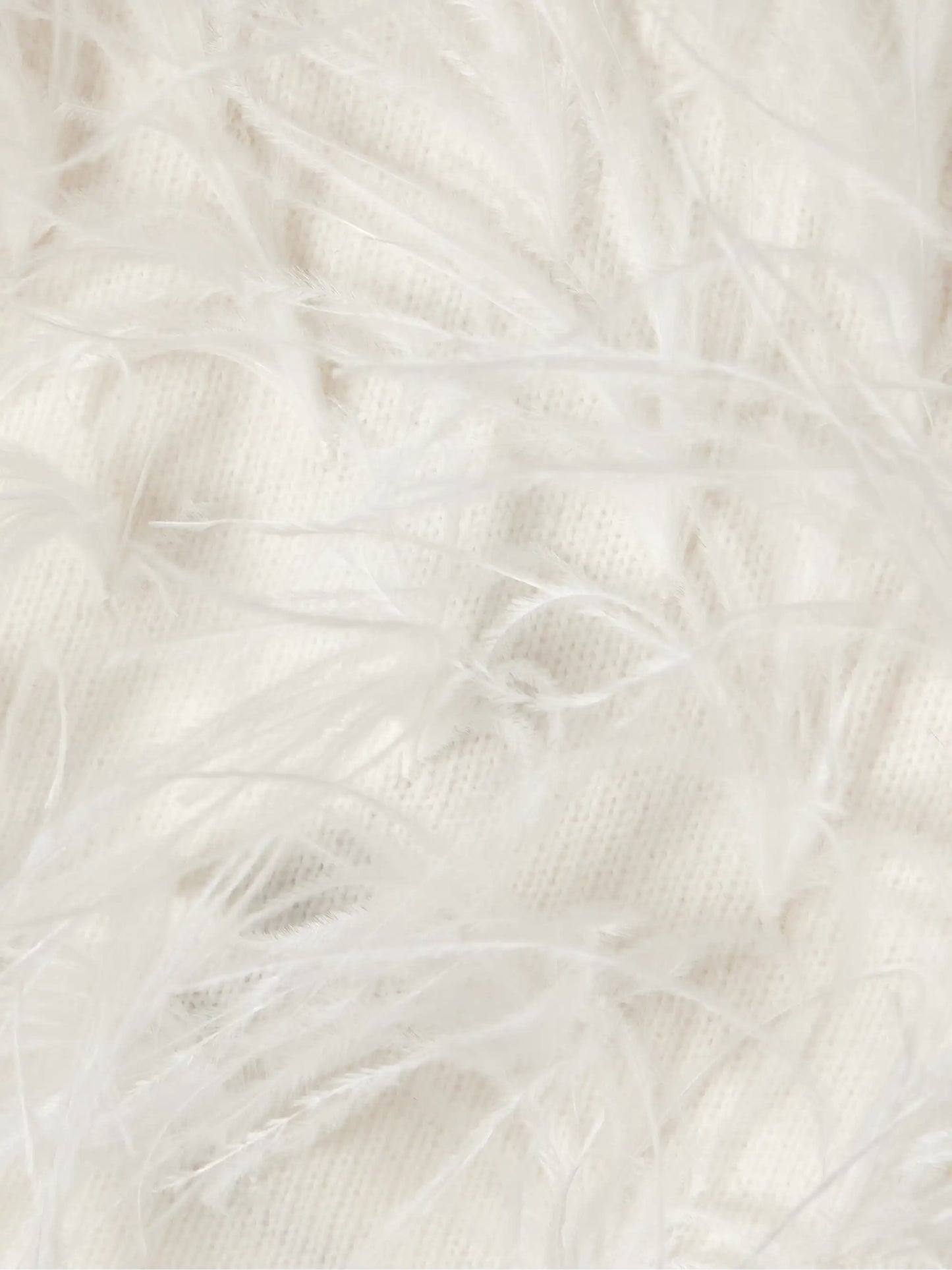 Feather-trimmed Wool-blend Shorts