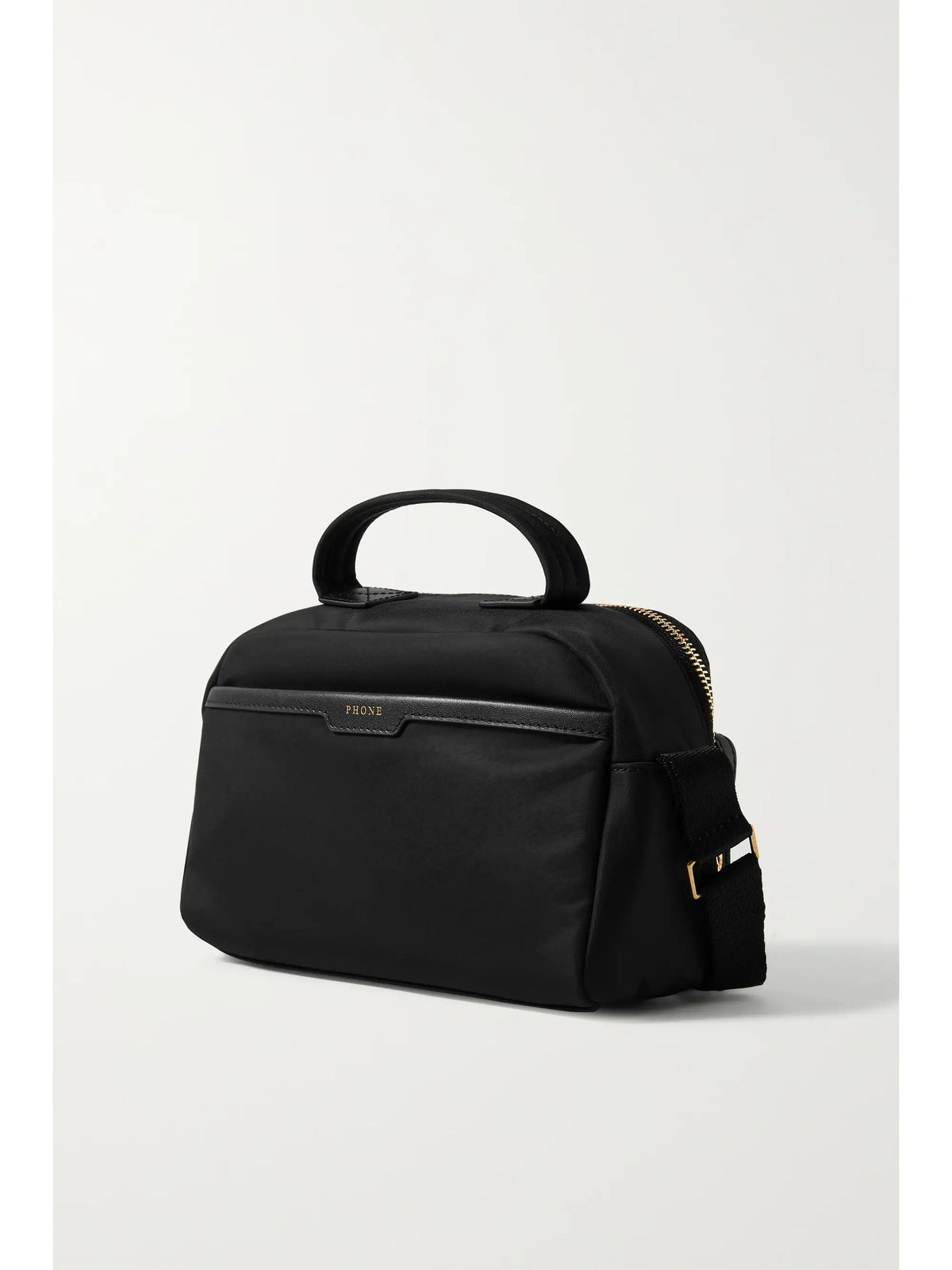 + Net Sustain Leather-trimmed Recycled Shell Shoulder Bag