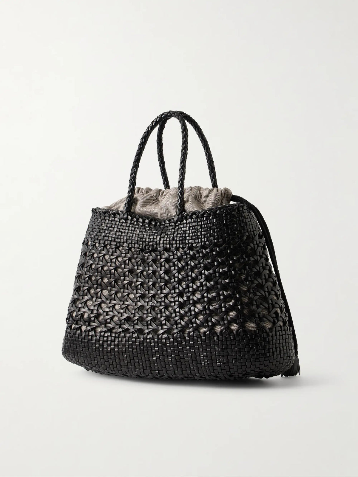 Santa Cano Woven Leather Tote Bag