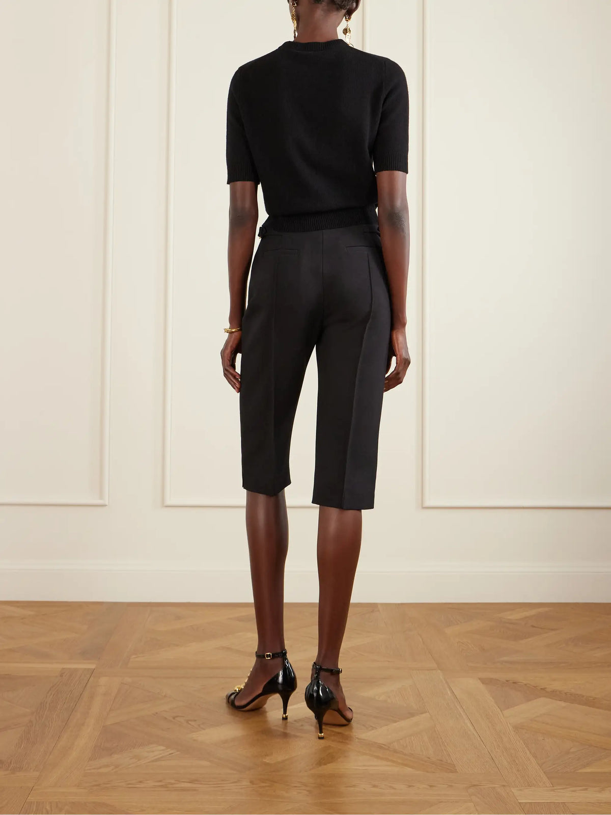 Embellished Ribbed Wool And Cashmere-blend Sweater