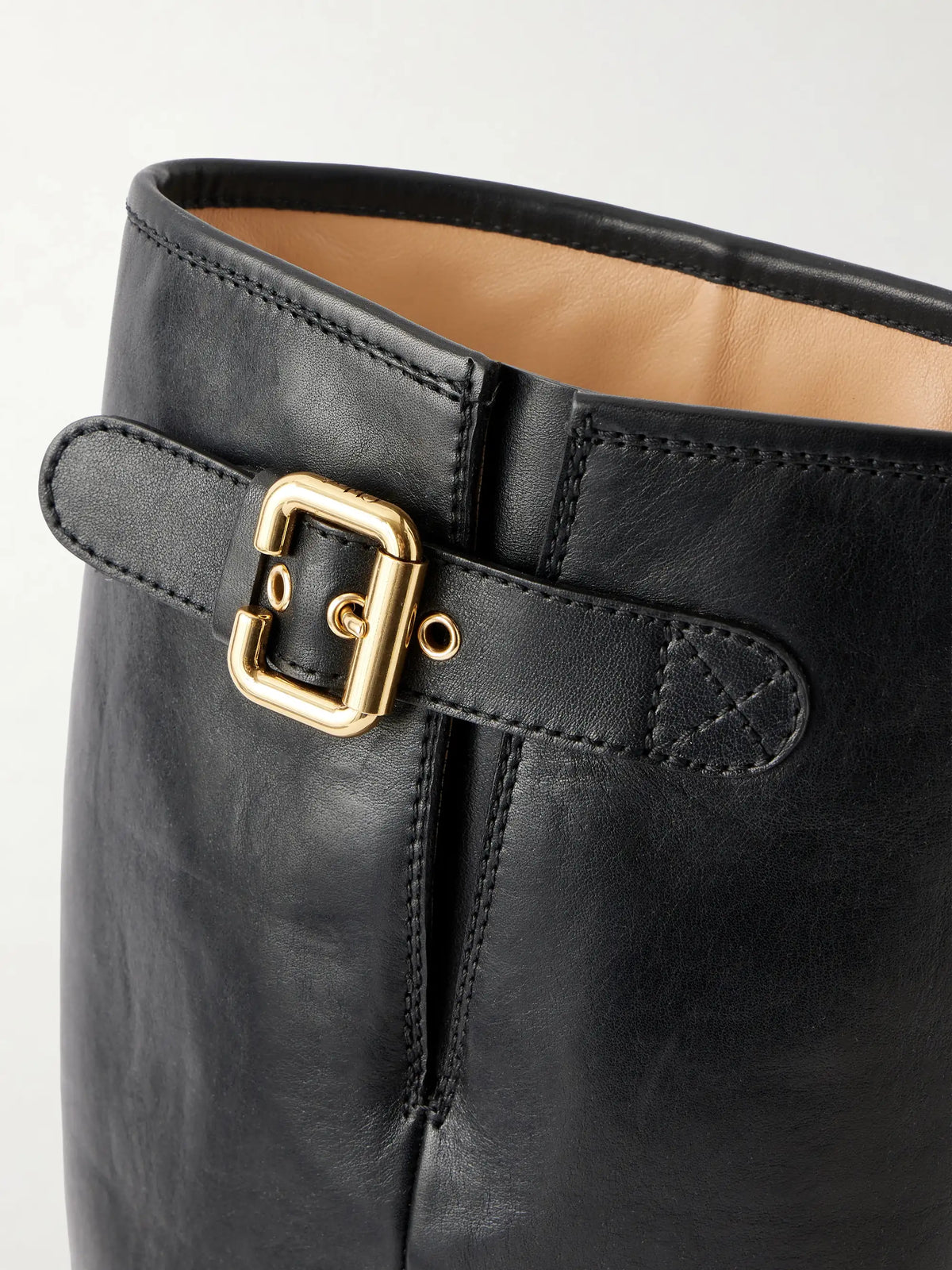 Delia Leather Knee Boots