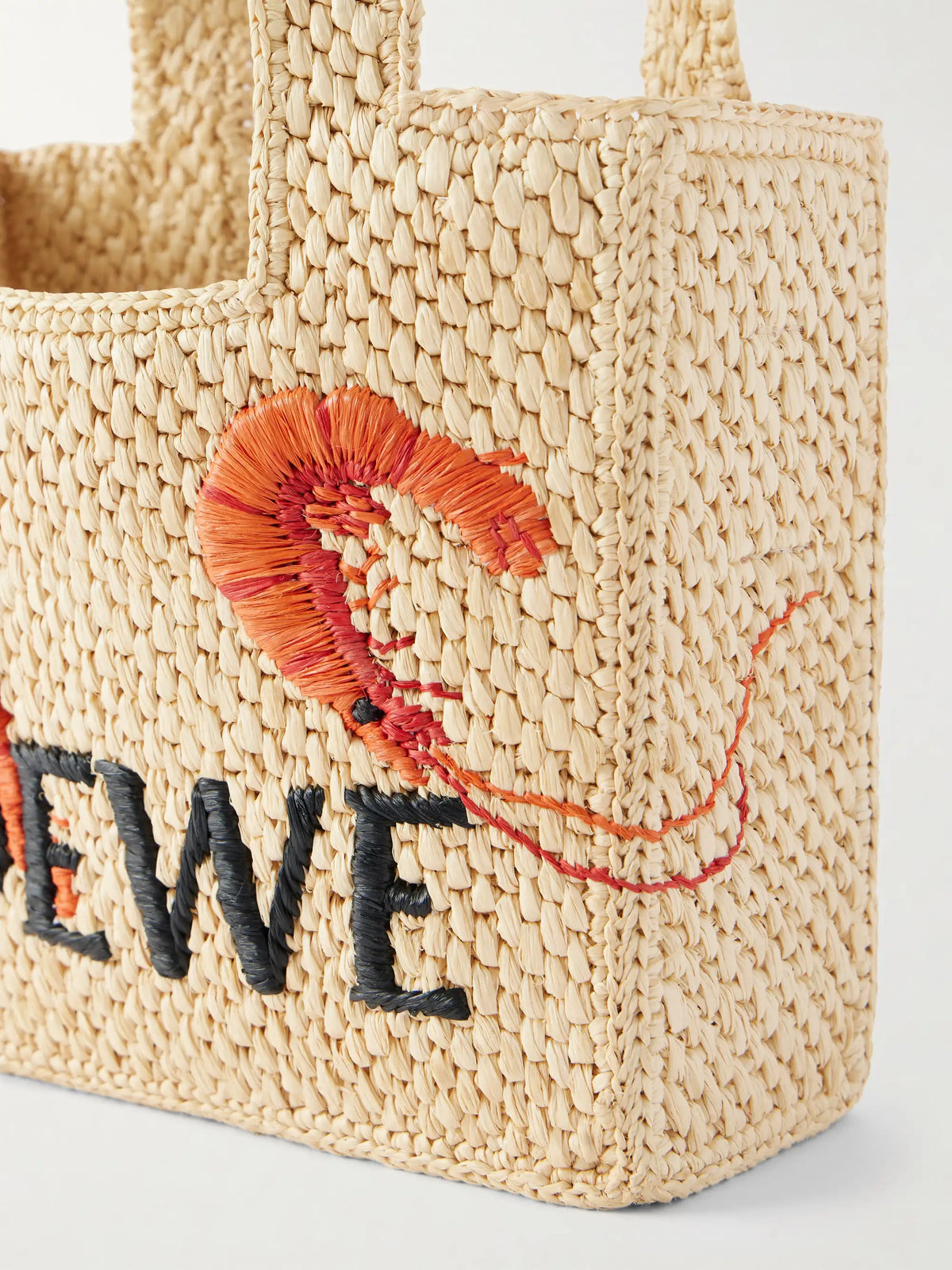+ Paula's Ibiza Embroidered Raffia Tote