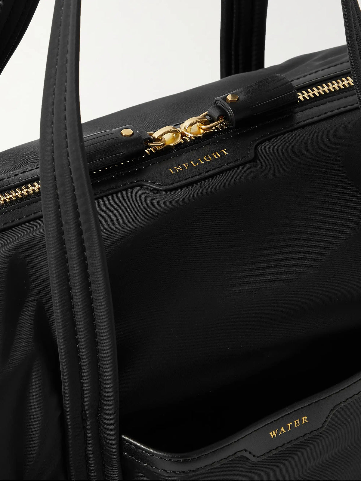Inflight Leather-trimmed Econyl Weekend Bag