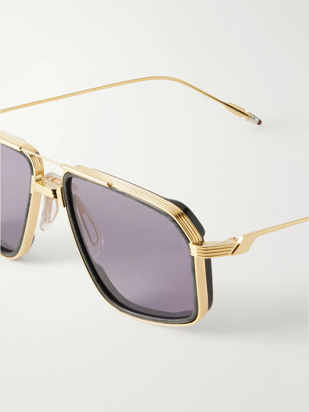 Jacques Marie Mage Jagger Double-bridge Aviator-style Titanium Sunglasses