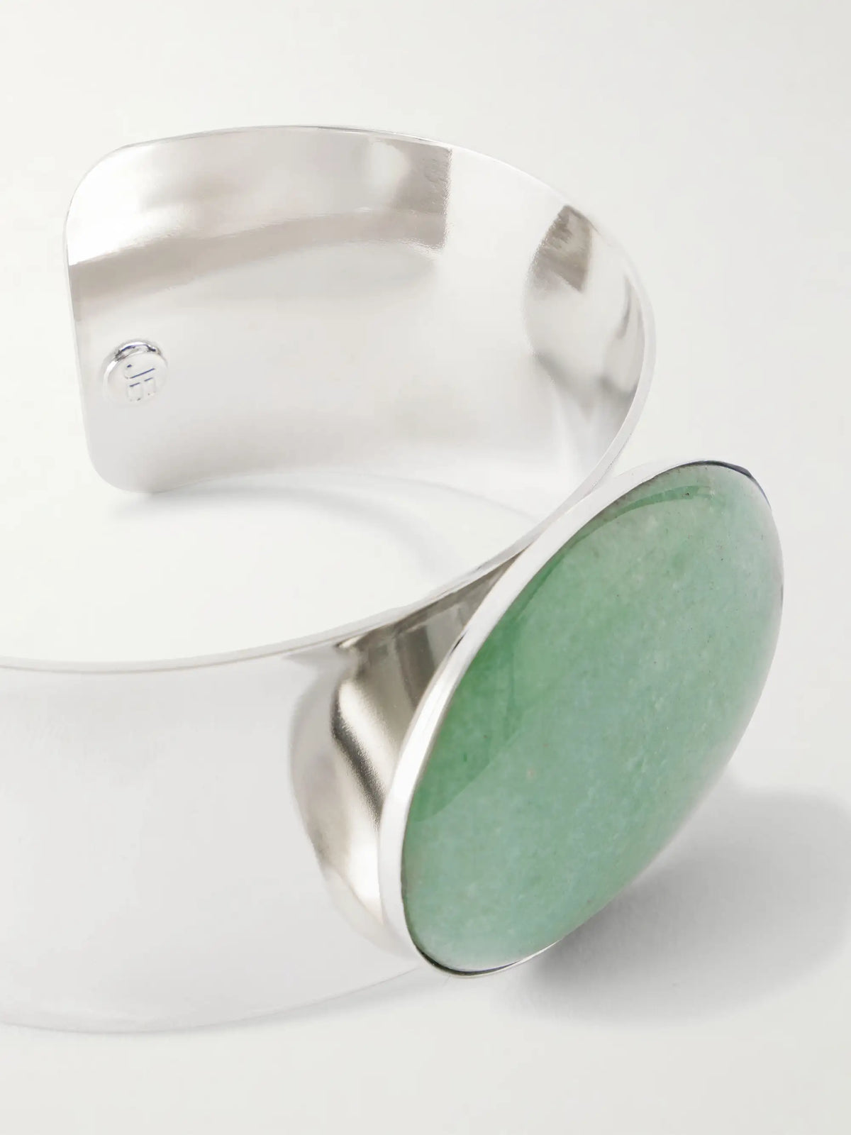 Johanna Silver-tone Aventurine Bangle