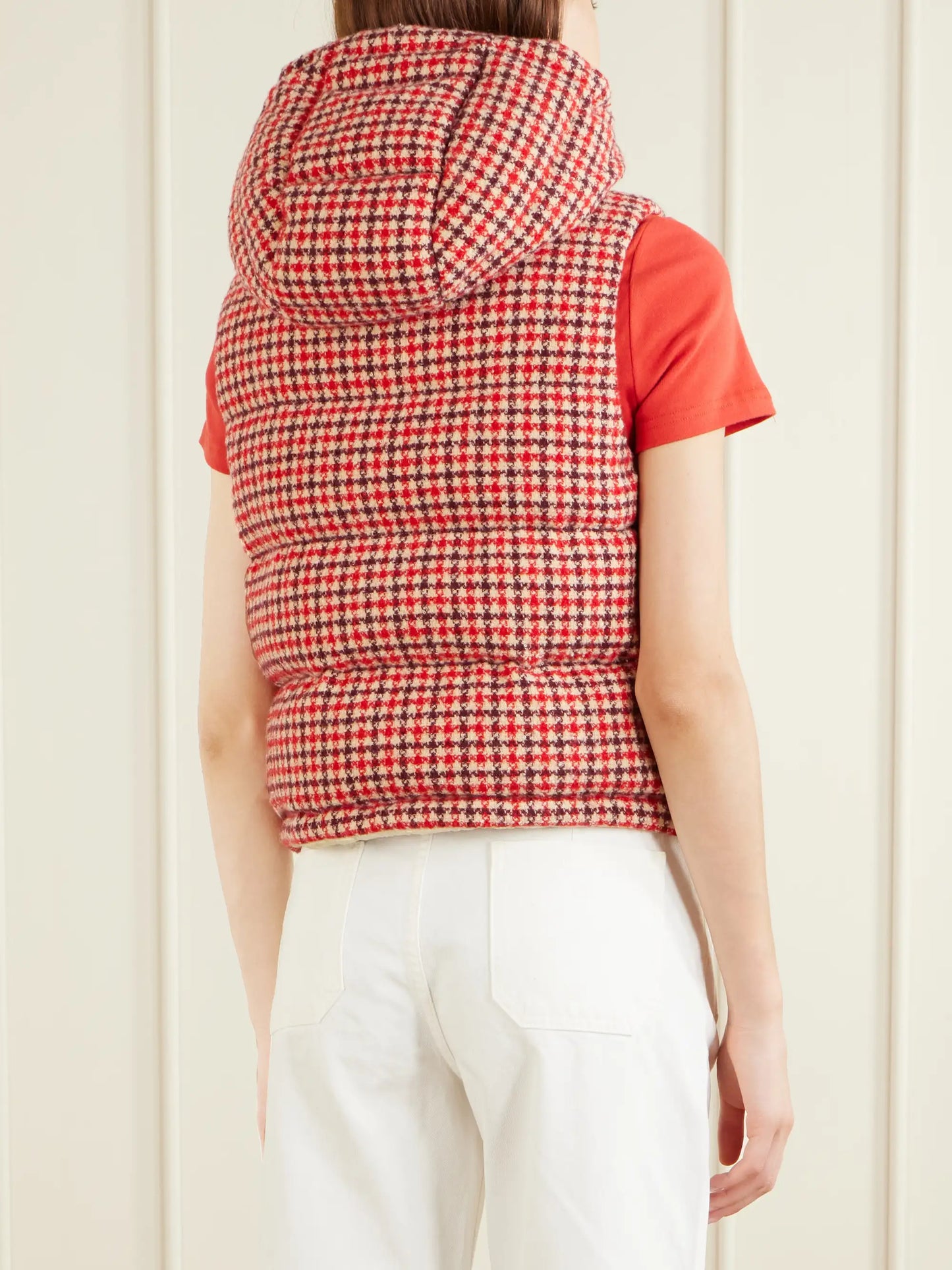 Niverolle Logo-appliquéd Padded Wool-blend Tweed Vest