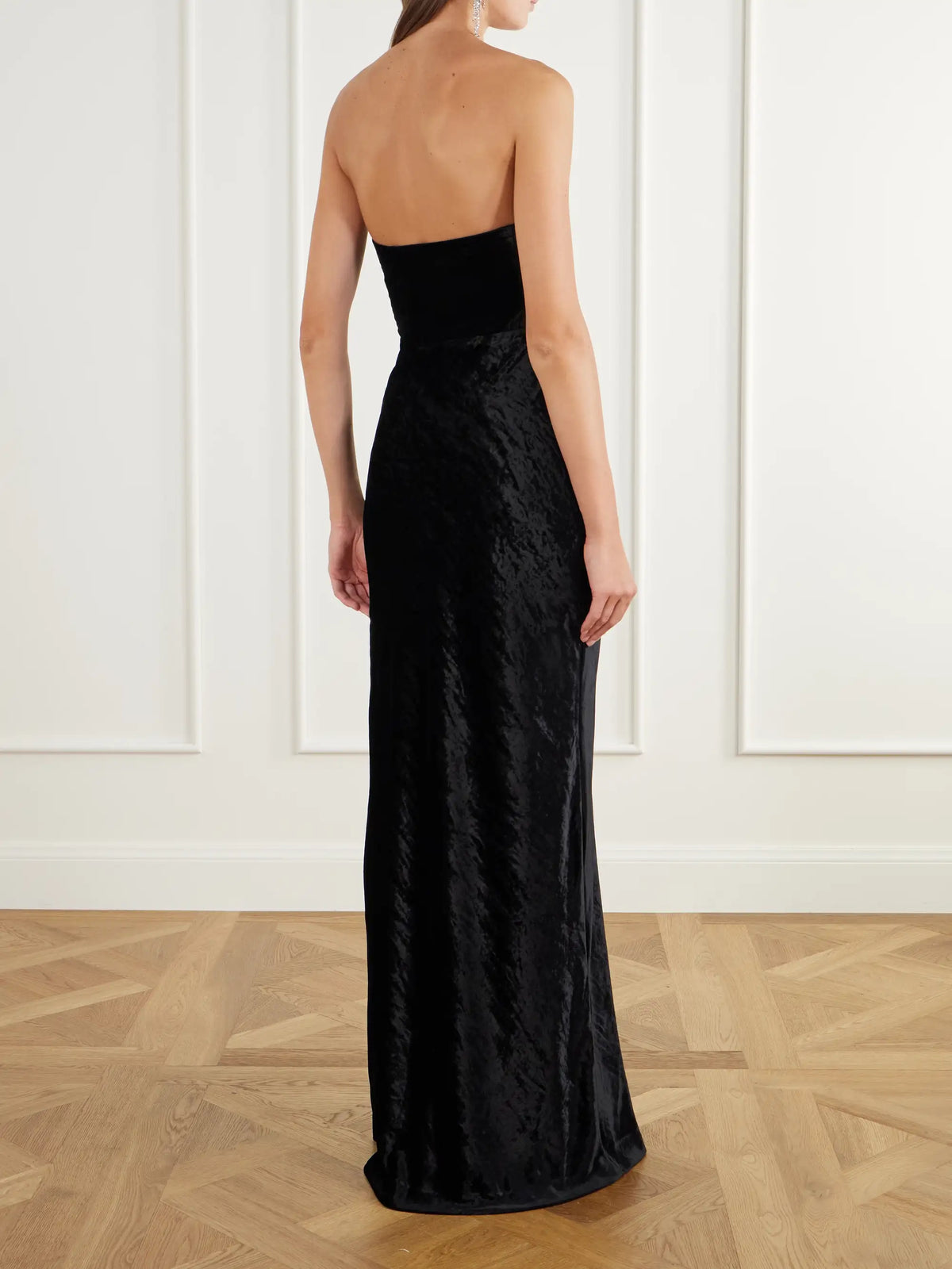 BERNADETTE Luna Bustier Velvet Gown