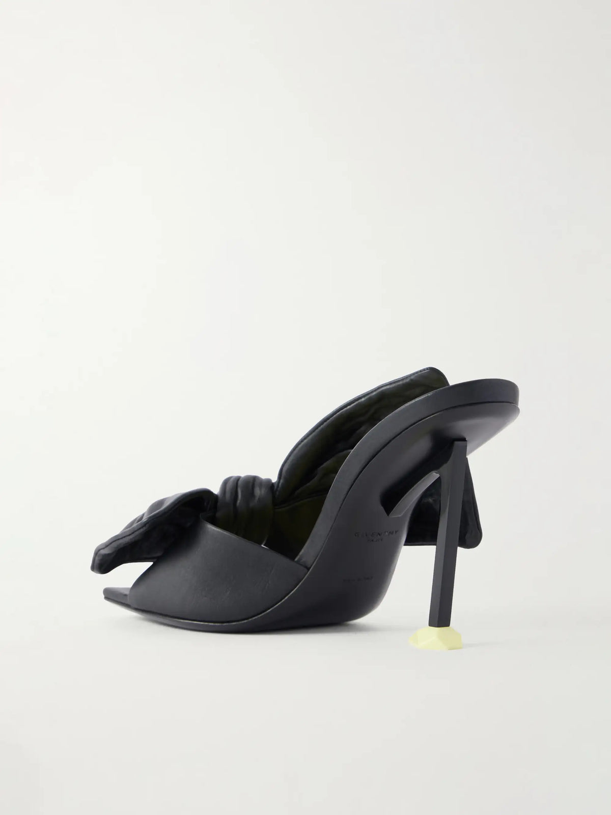 Bow-detailed Leather Sandals