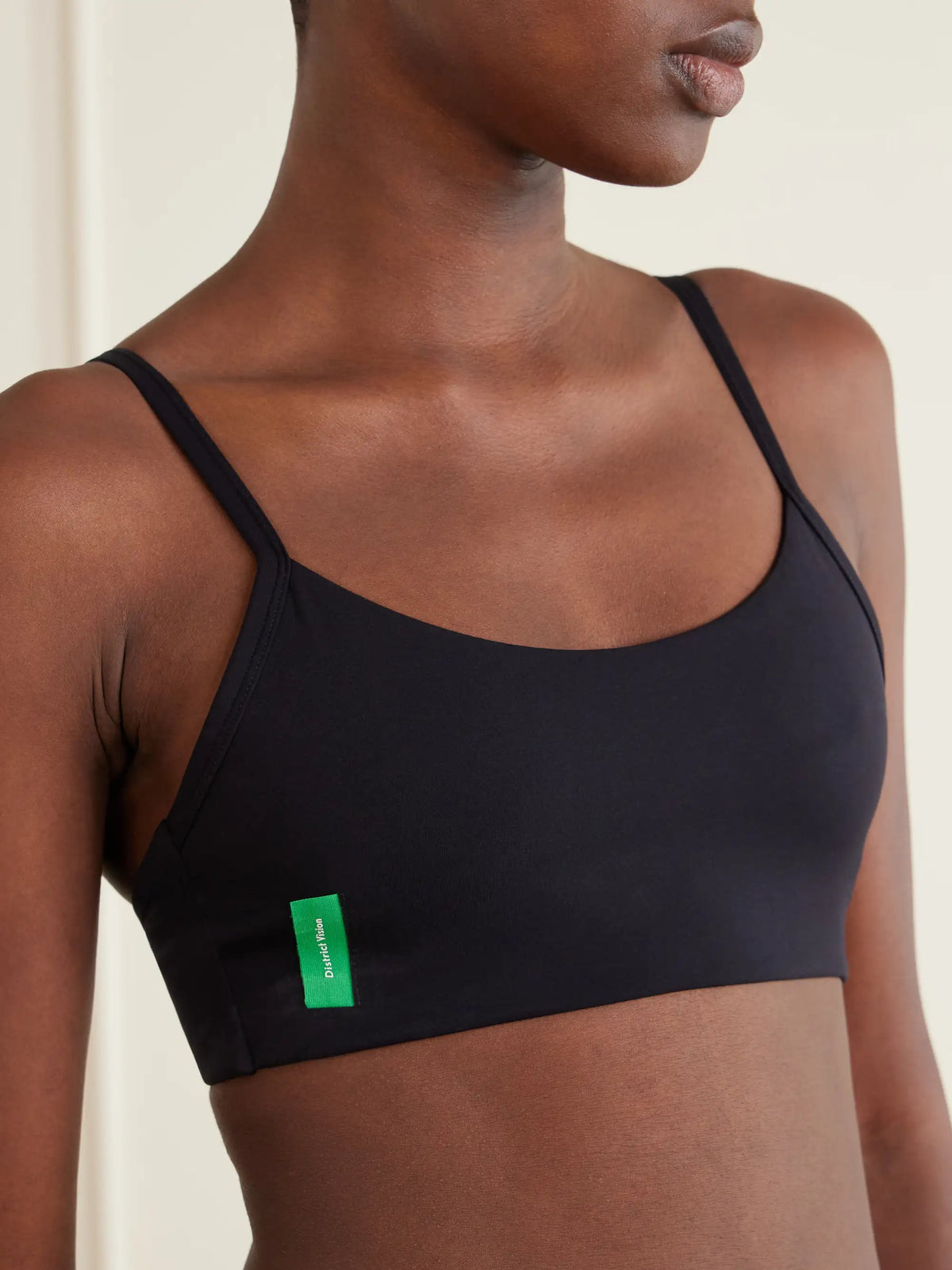 District Vision Logo-appliquéd Light Support Sports Bra