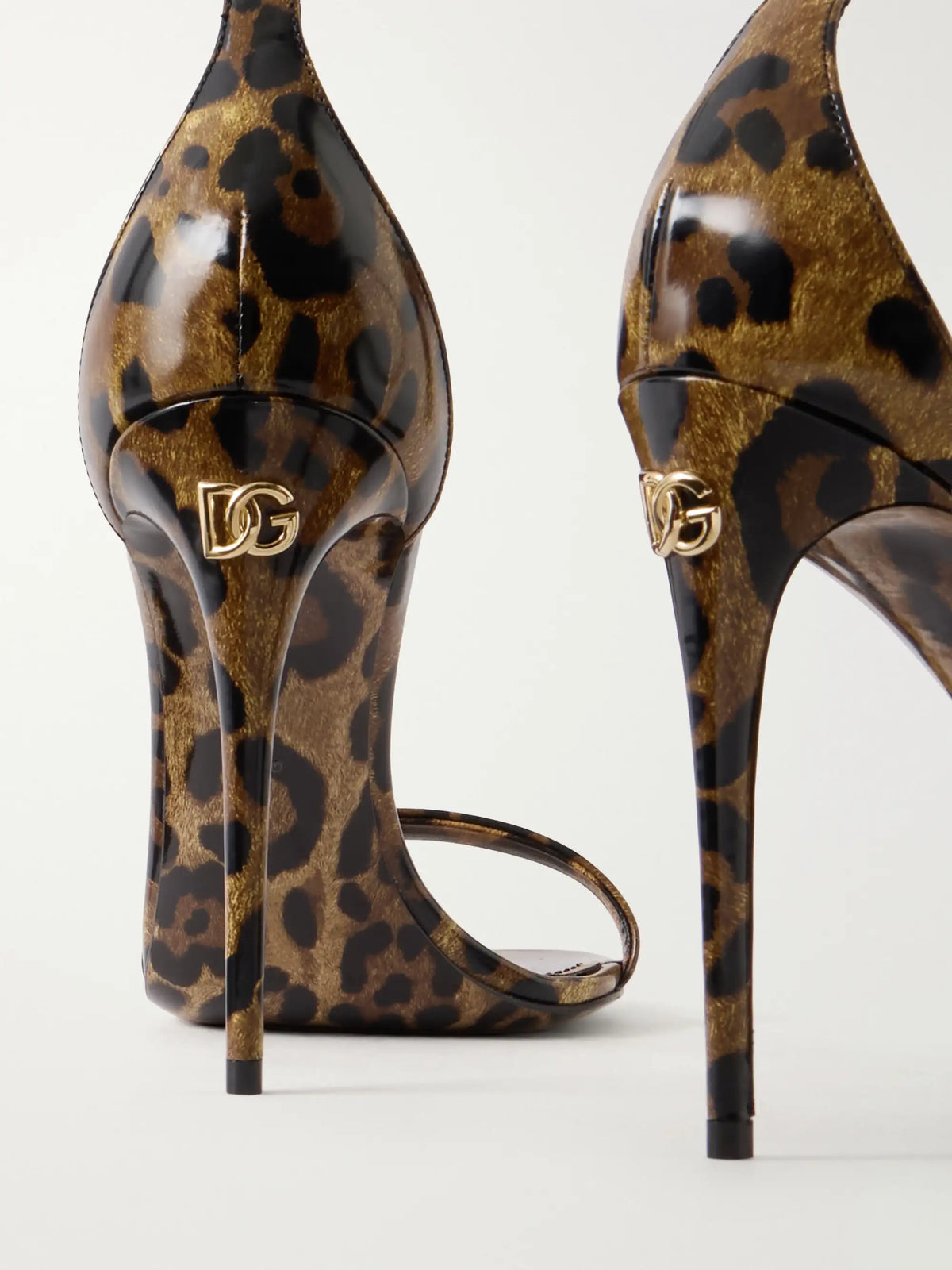 Dolce & Gabbana Leopard-print Leather Sandals