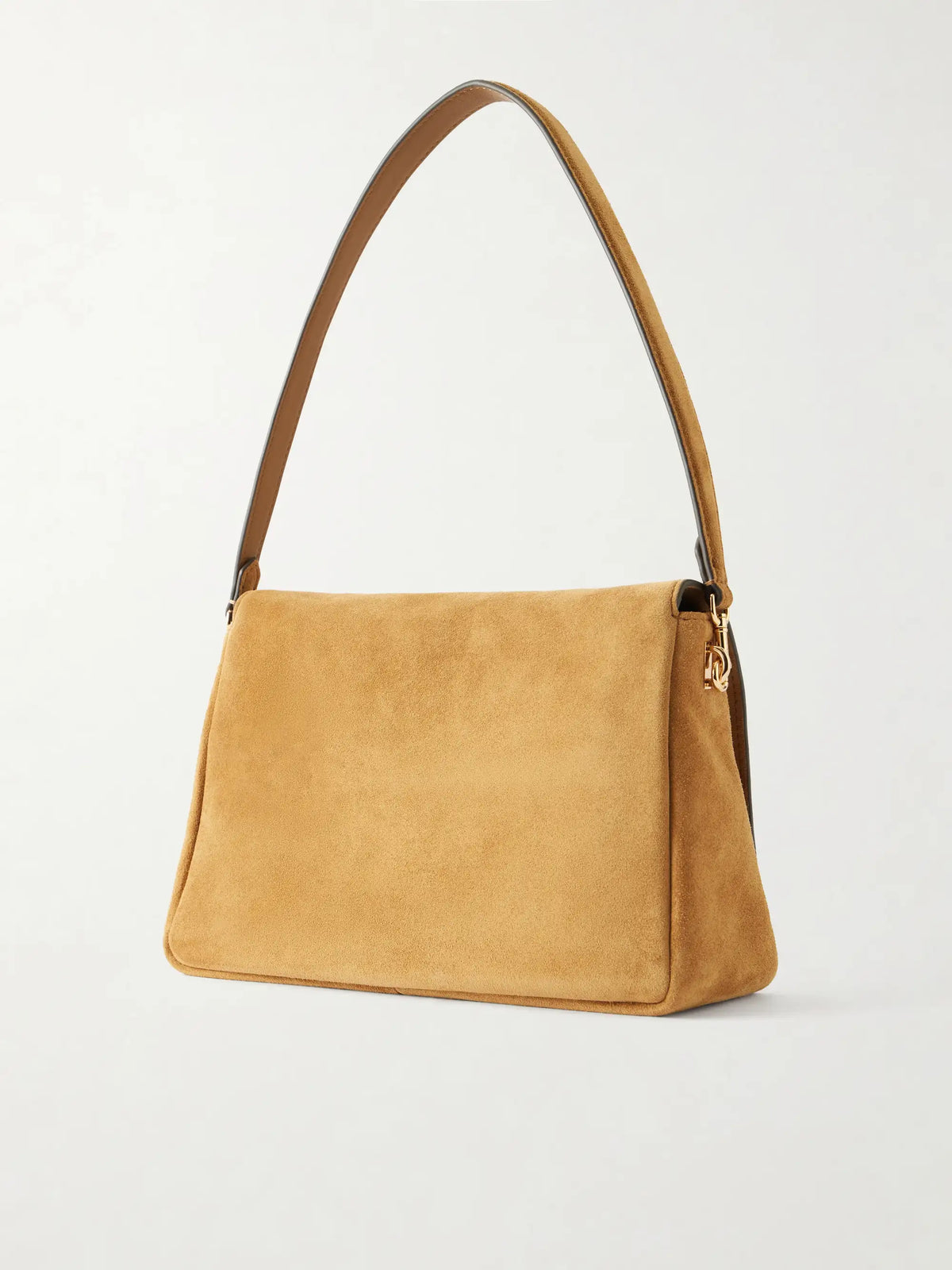 Charlie Logo-embellished Suede Shoulder Bag