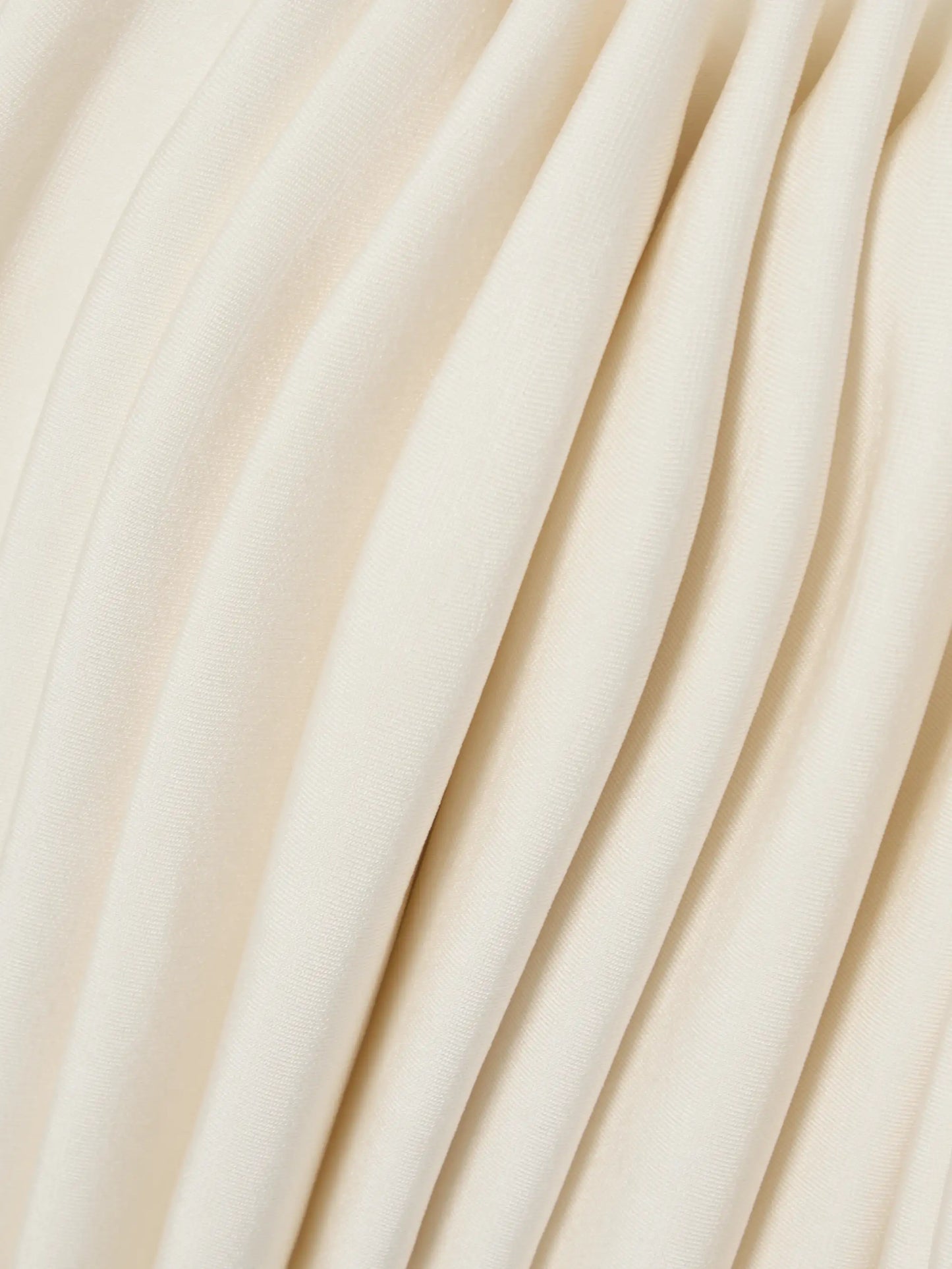Pleated Jersey And Stretch-knit Mini Dress