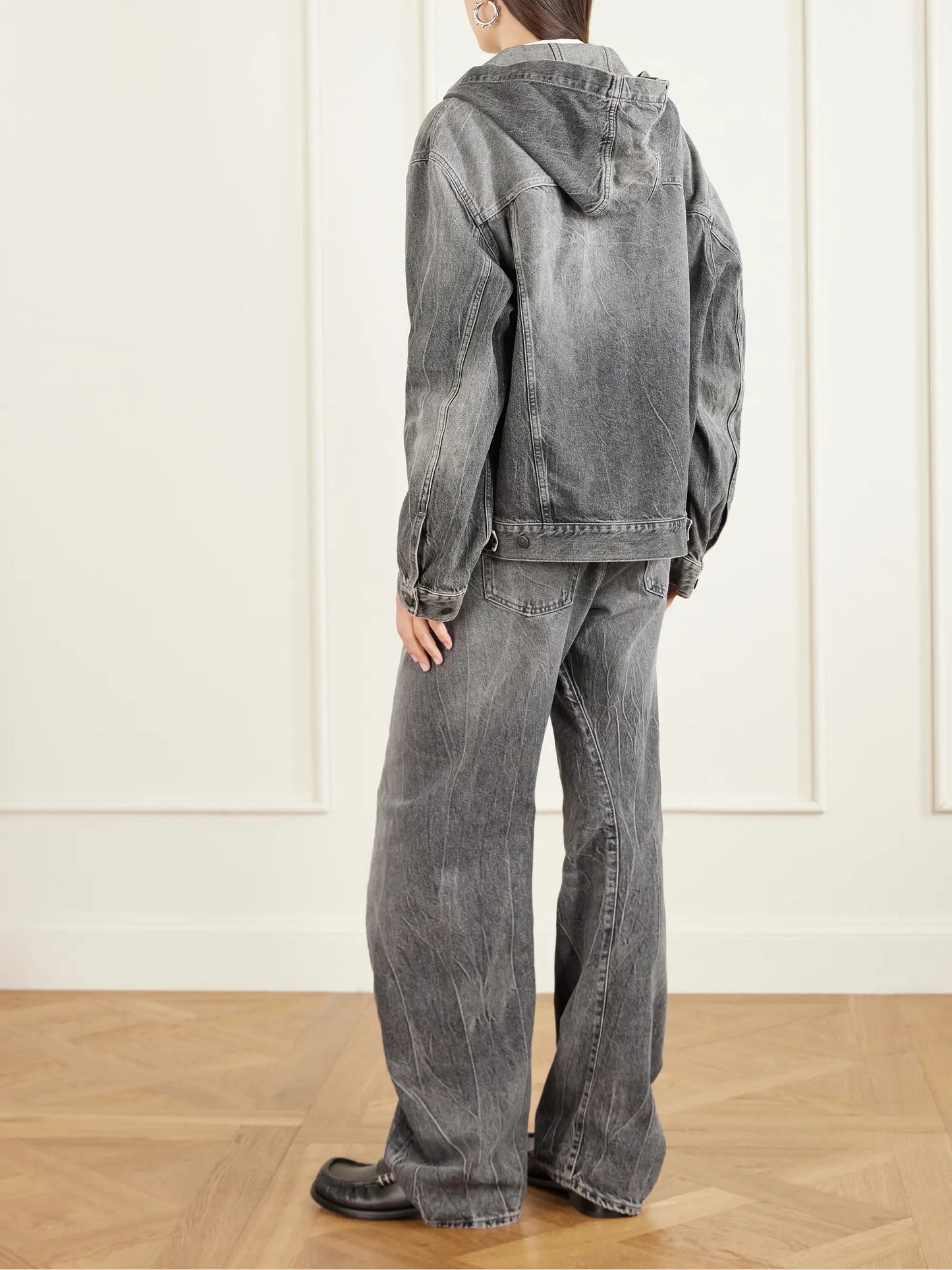 Hooded Denim Jacket