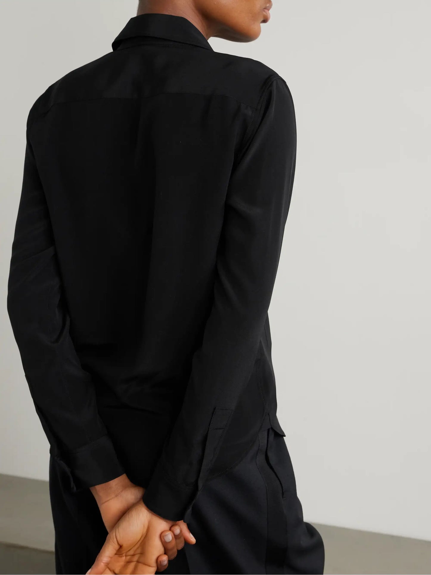 Gaia Silk Crepe De Chine Shirt