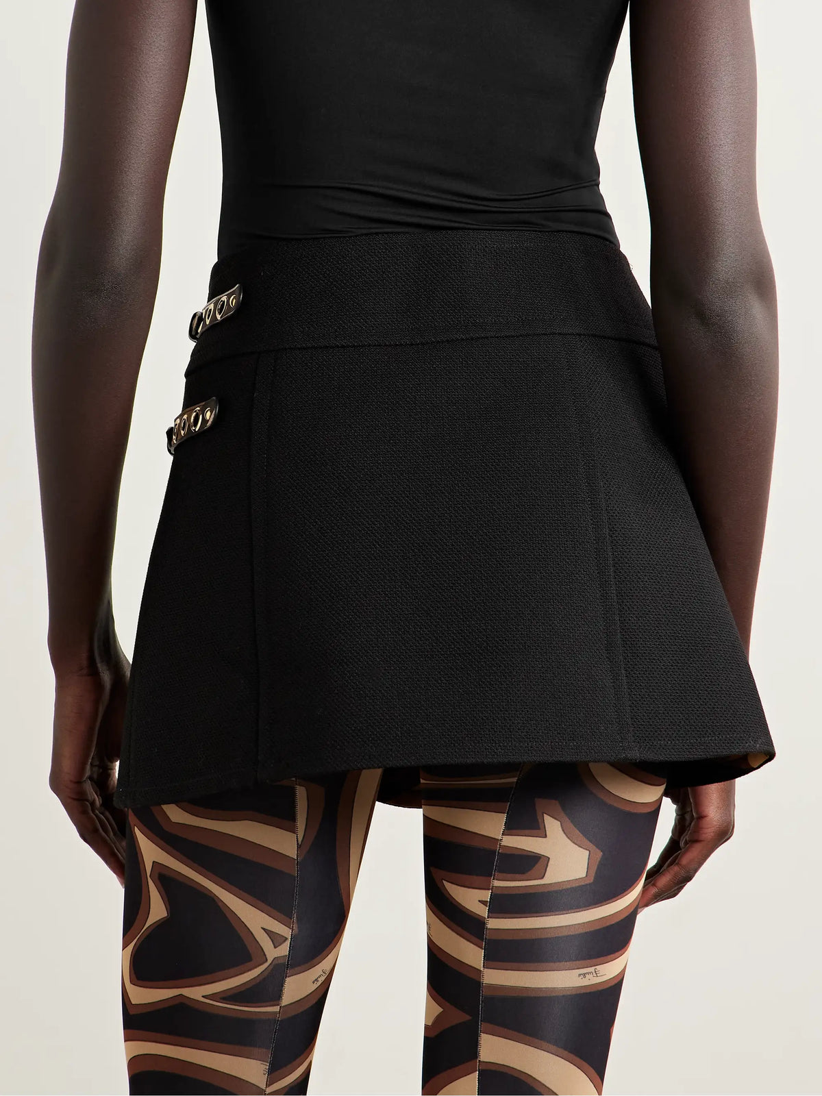 PUCCI Buckled Wool Mini Skirt