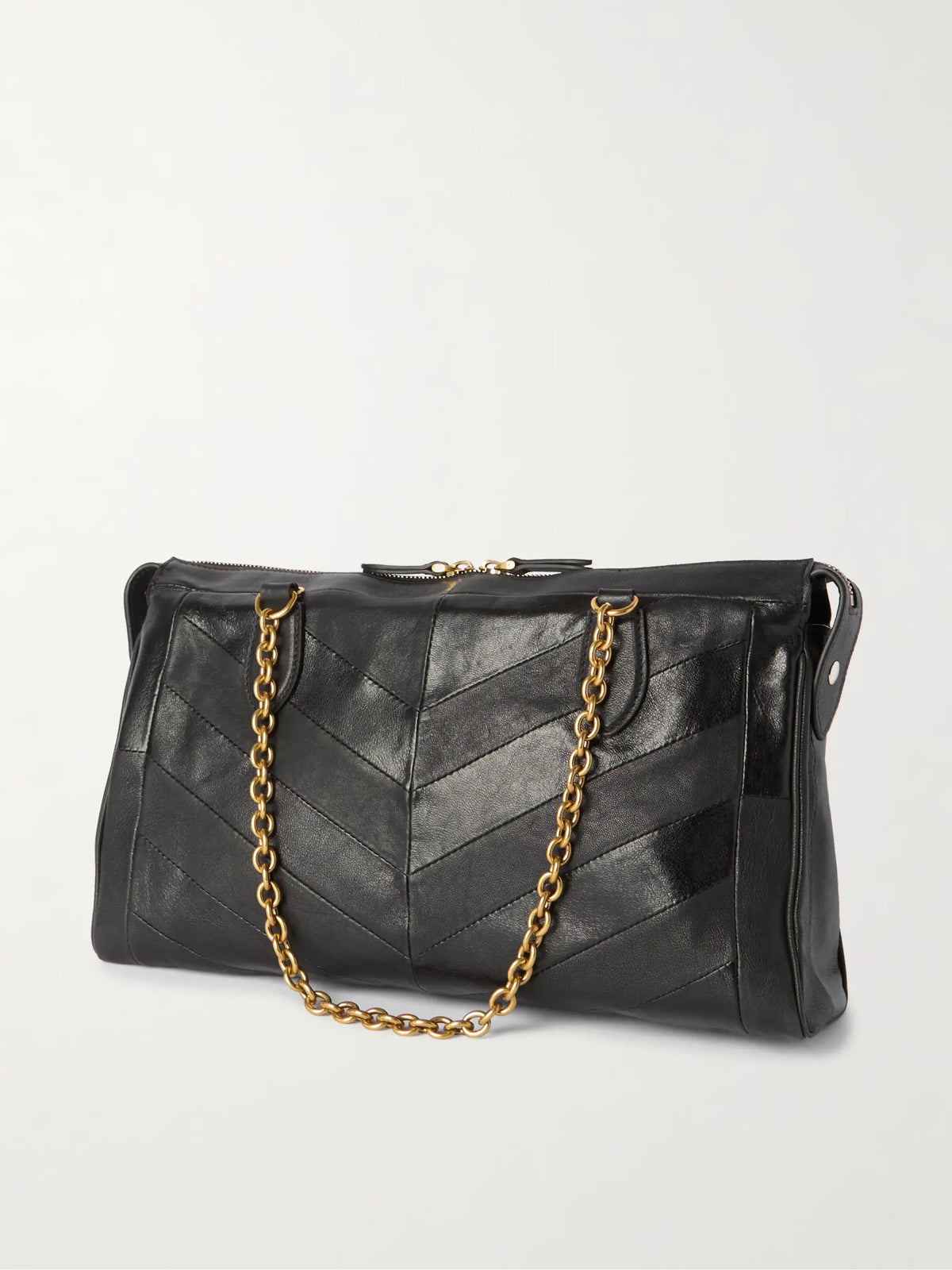 Growl Medium Embellished Leather Shoulder Bag