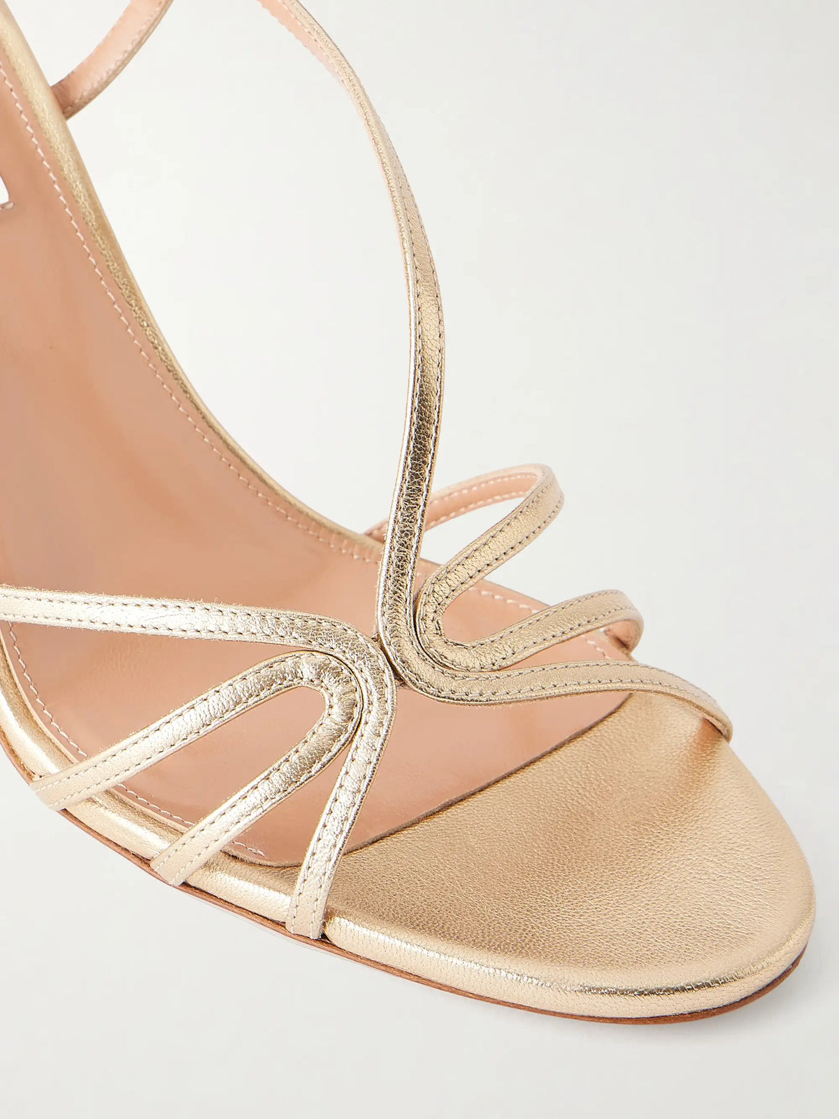 Talk To Me 85 Metallic Leather Sandals