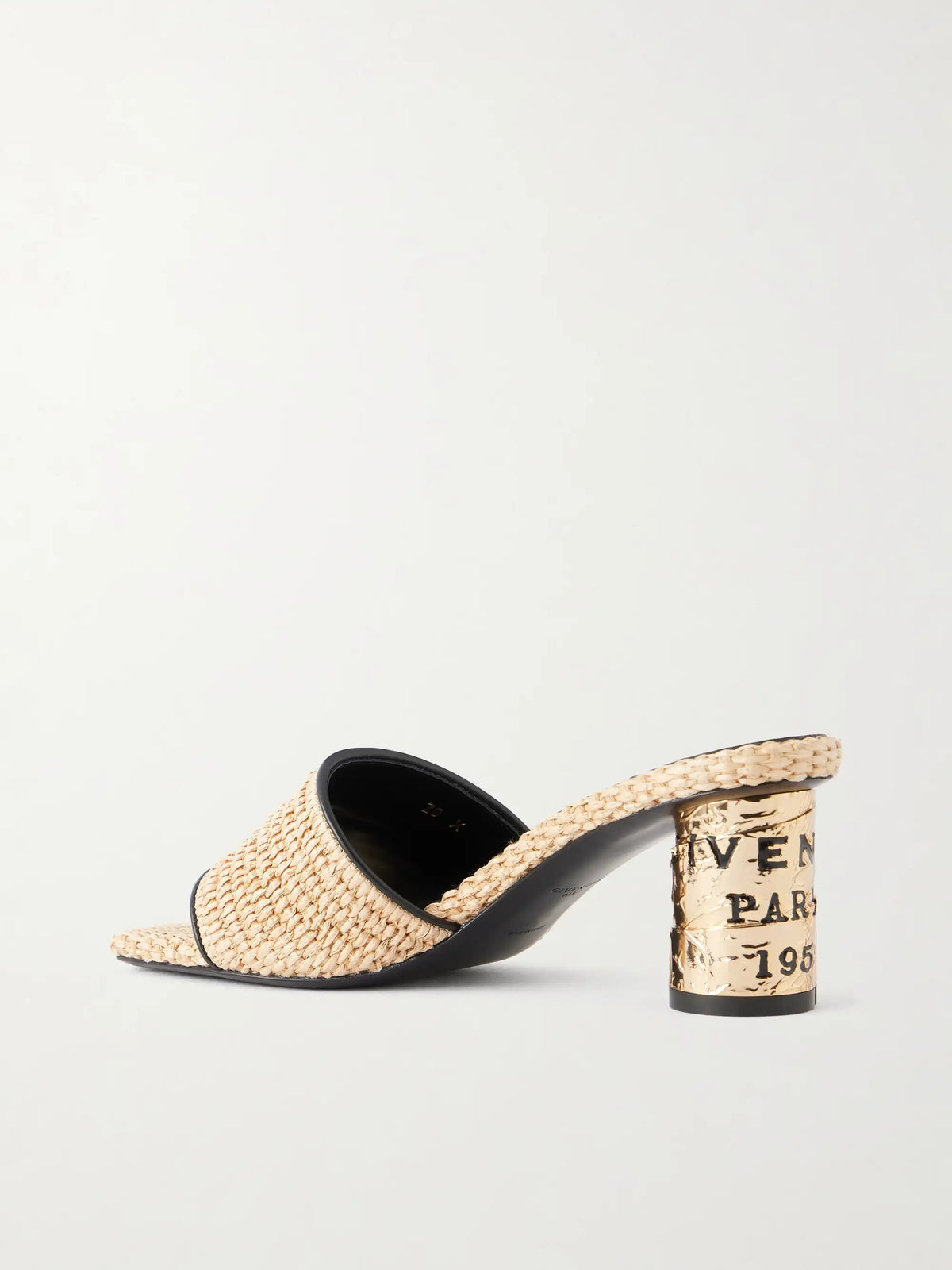 Tape Raffia Mules